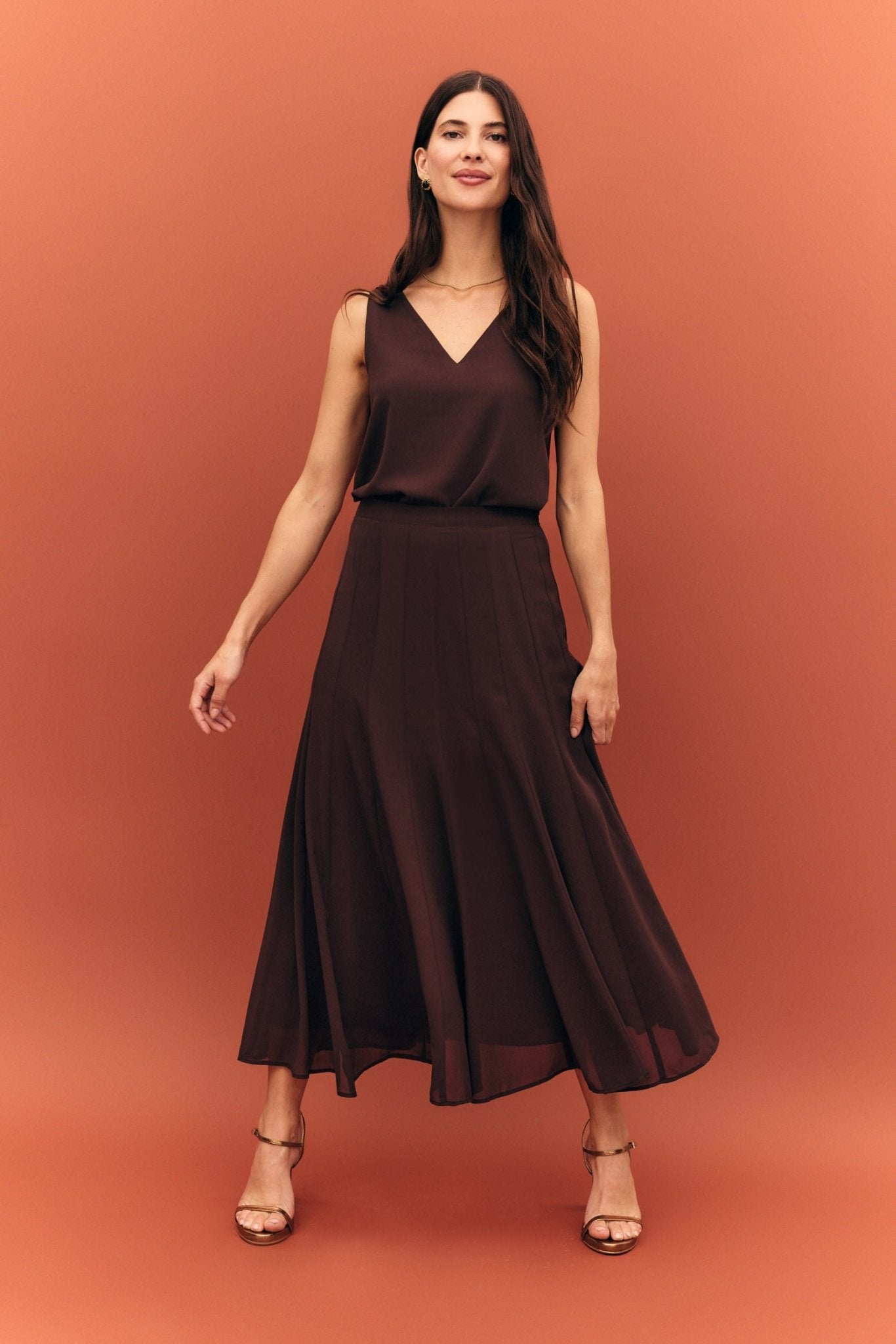 Falda TALAMANCA Marrón Cacao - BIMANI