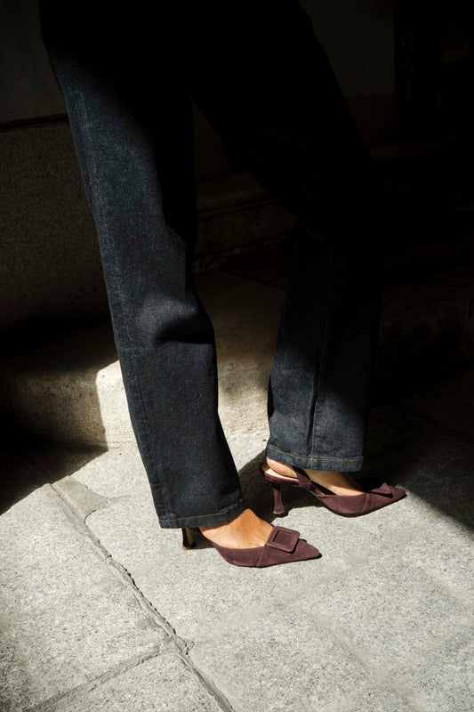 Stiletto NURIA Burgundy Suede