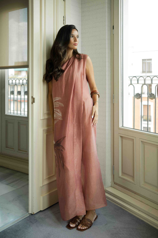 Vestido FLORENCIA Estampado Terracota