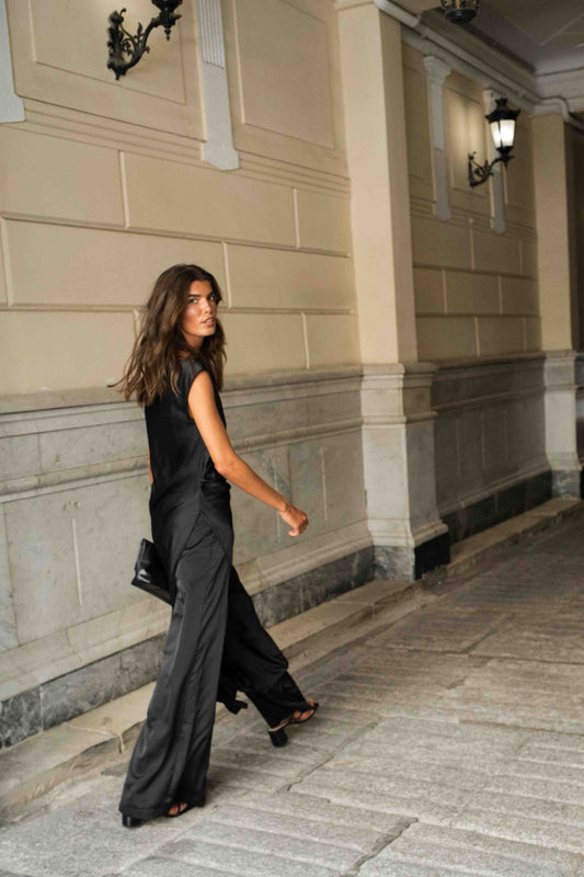 Pantalón ISOLA Negro Magnético - BIMANI