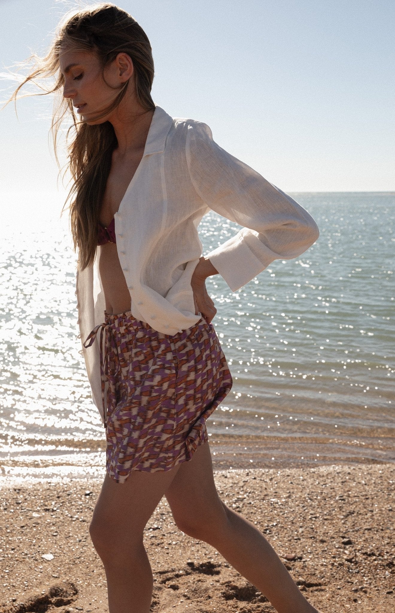 Bermuda SAONA Estampado Teja - BIMANI