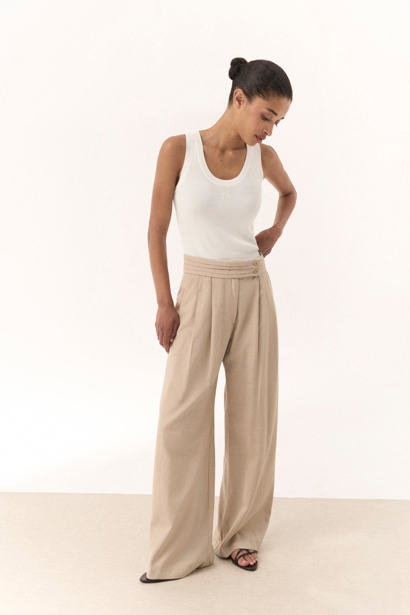Pantalón EMY Beige - BIMANI