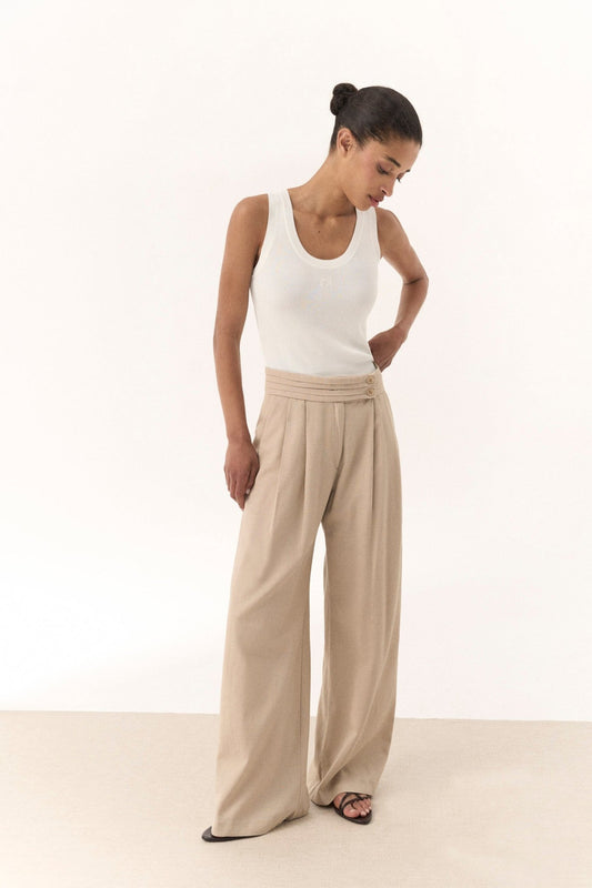 Pantalón EMY Beige - BIMANI