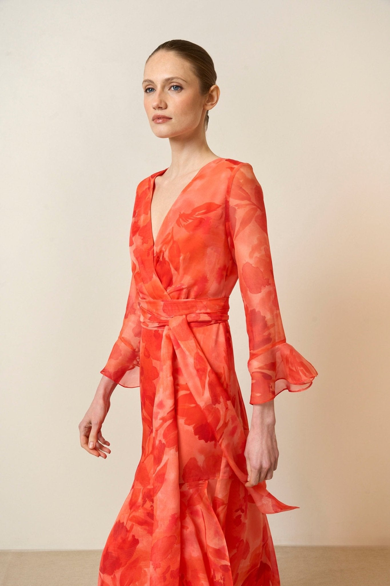 Vestido LOURDES Estampado Coral - BIMANI