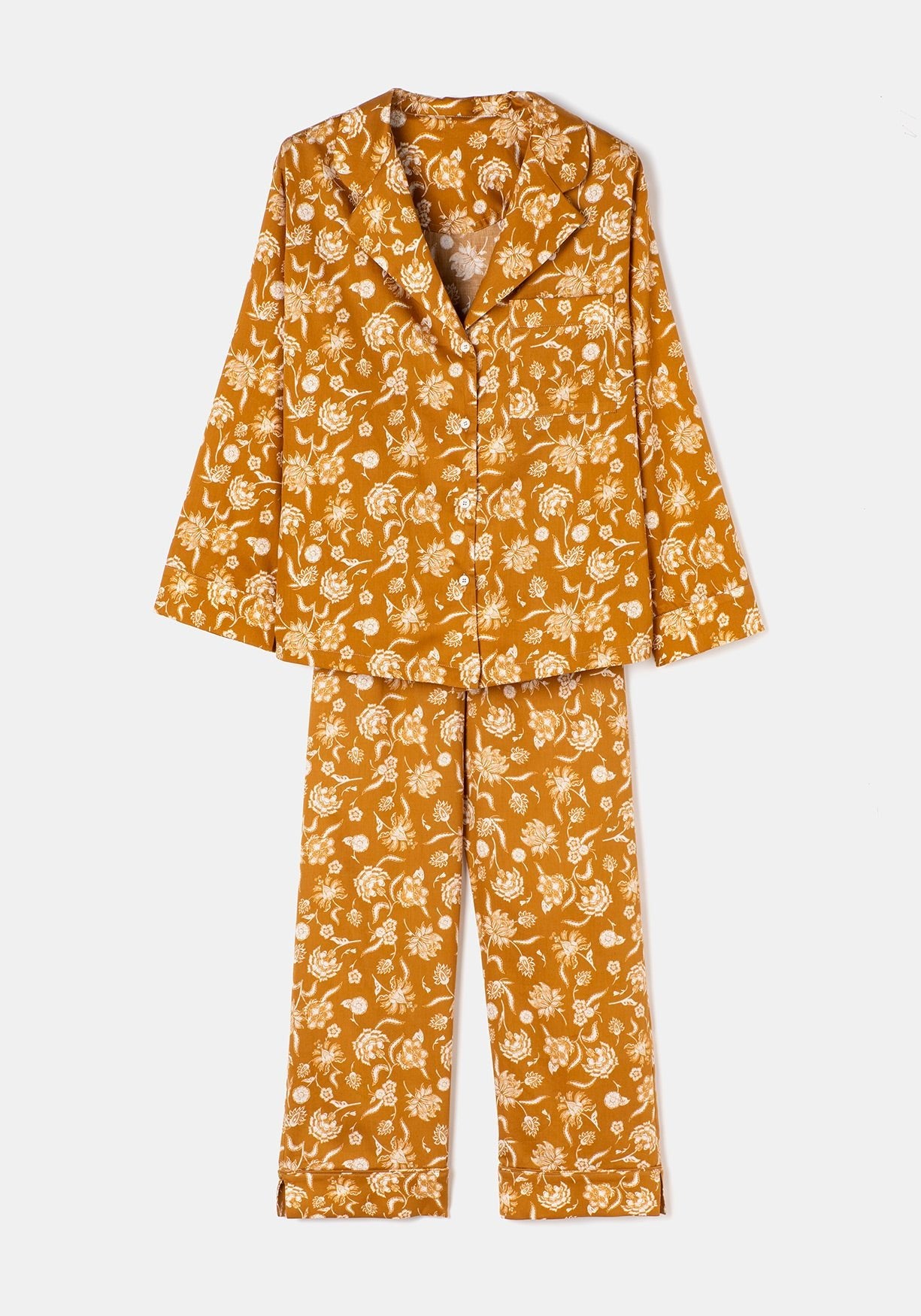 Pijama FIORI Estampado Mostaza - BIMANI