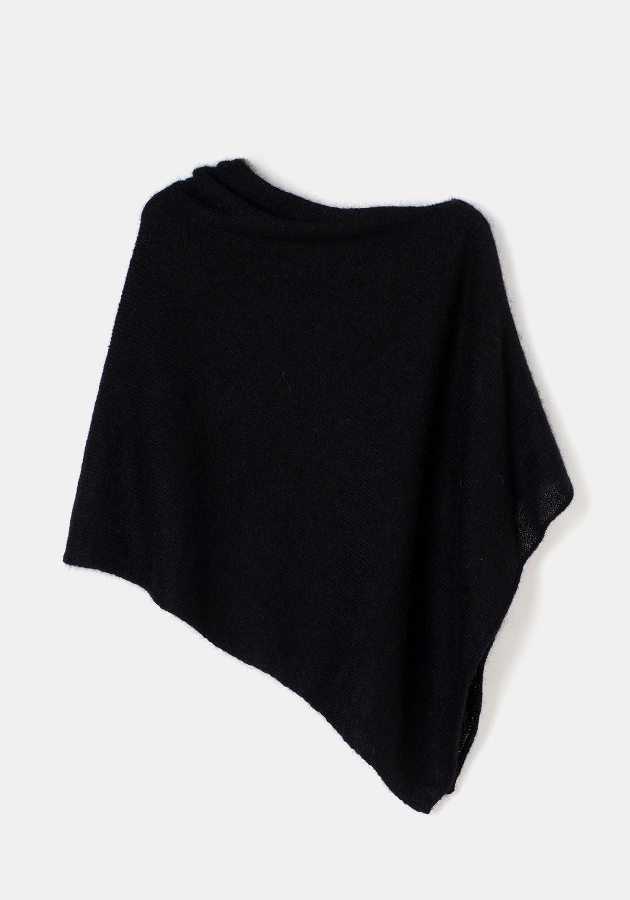 Poncho MOHAIR Negro - BIMANI