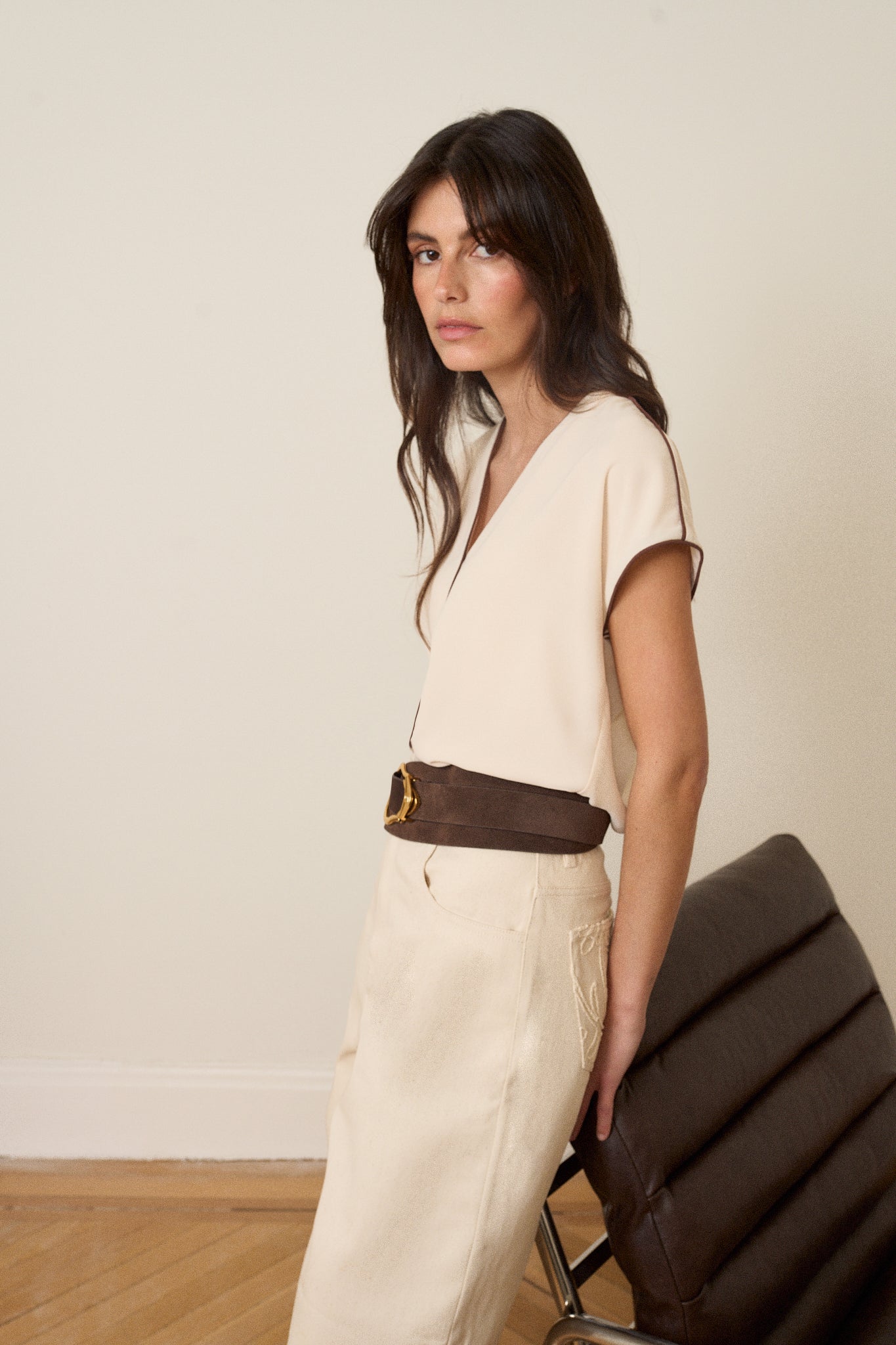 Blusa ELIANA Beige Caliza - BIMANI