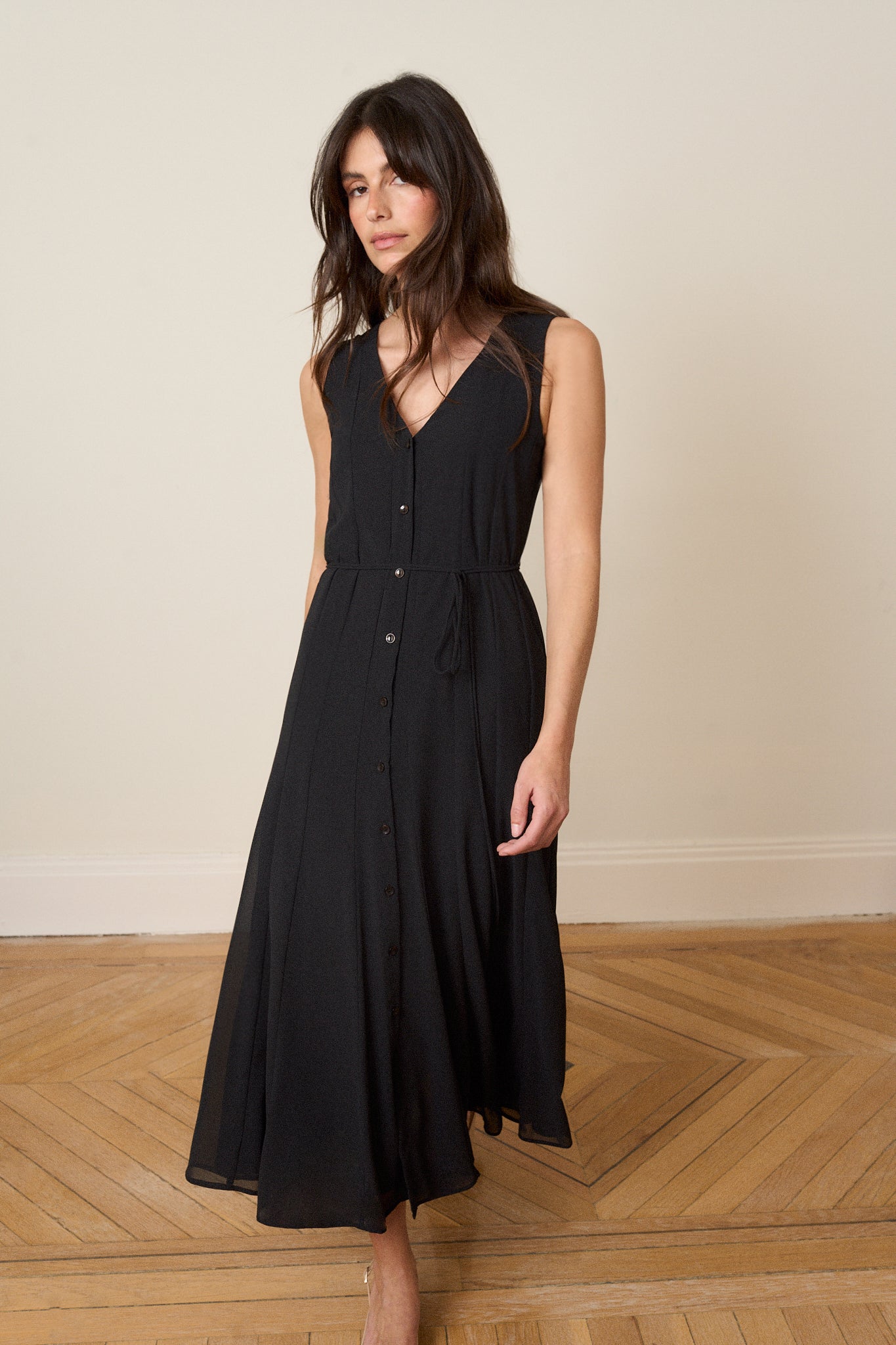 Vestido CORALIMA Negro Magnético - BIMANI