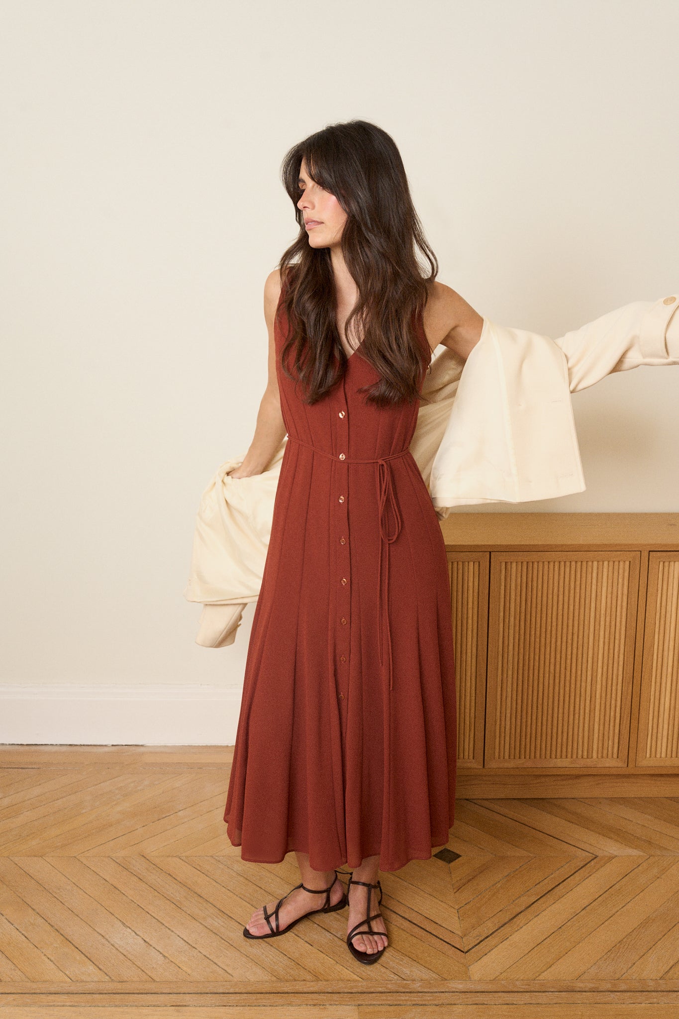 Vestido CORALIMA Teja Caldero - BIMANI