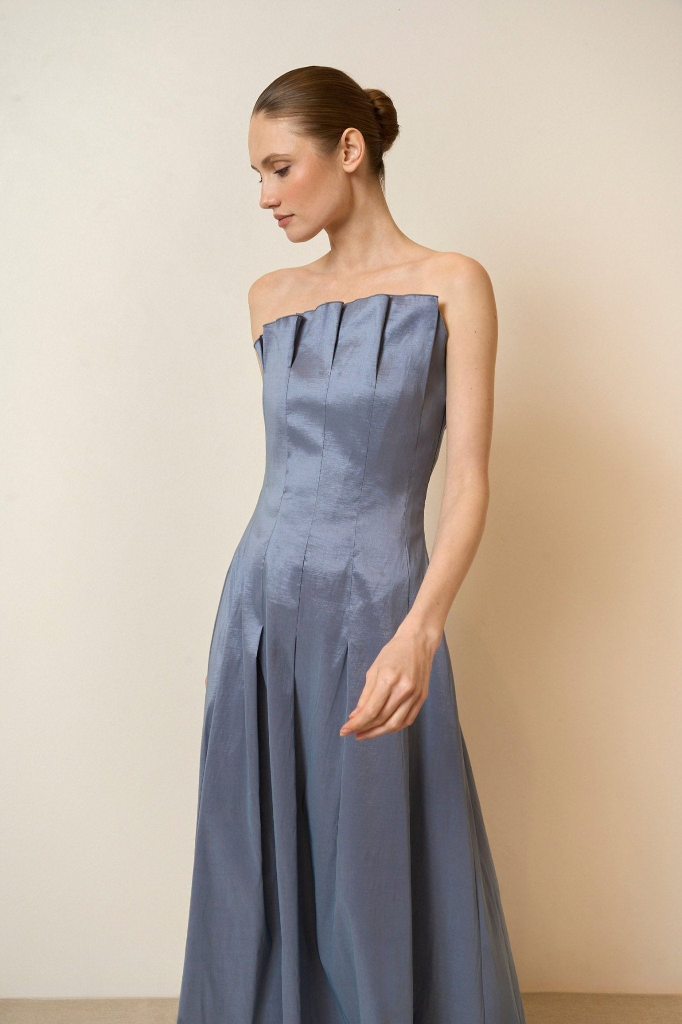 Vestido CORDELIA Azul Laguna - BIMANI