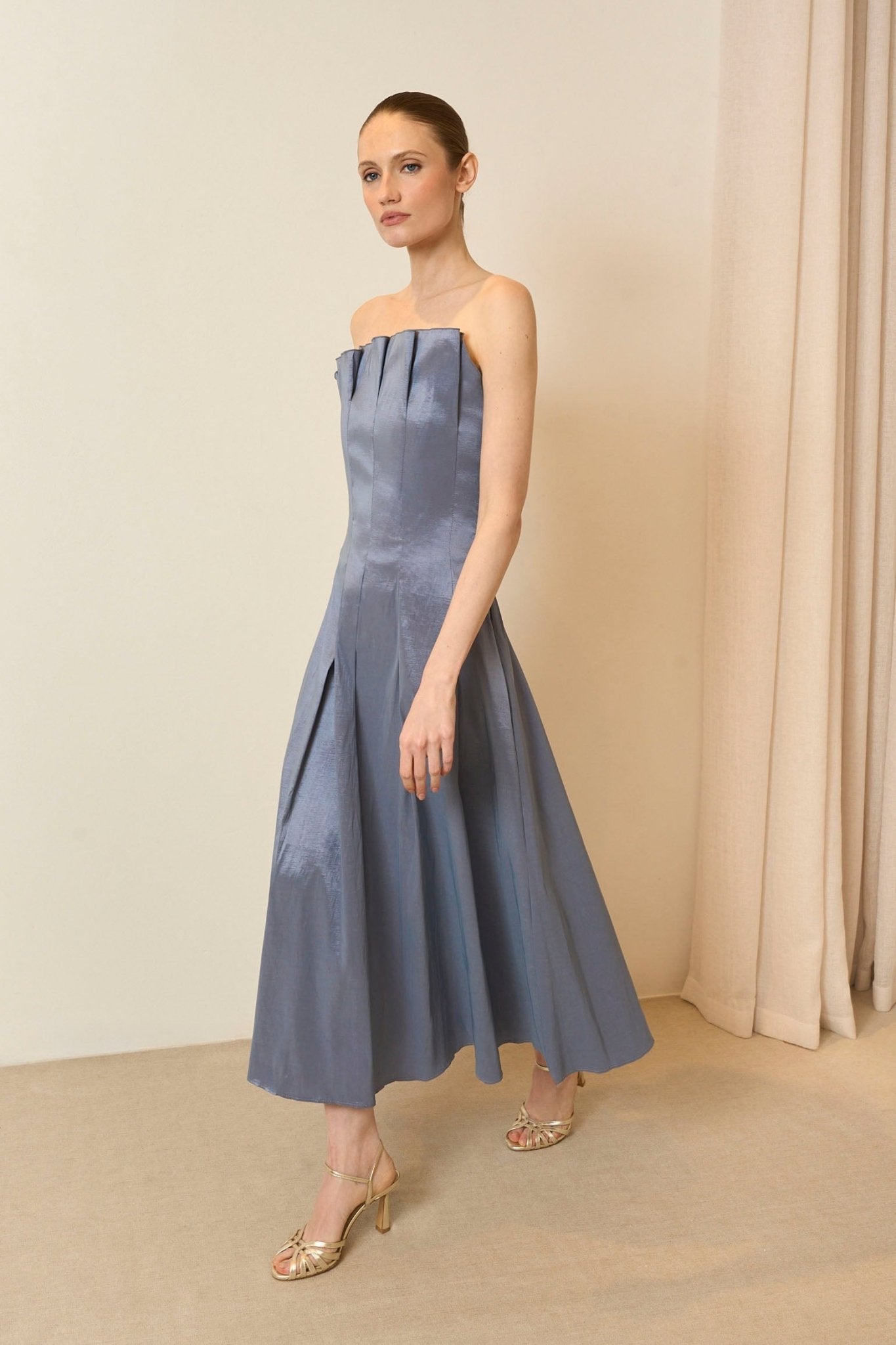 Vestido CORDELIA Azul Laguna - BIMANI