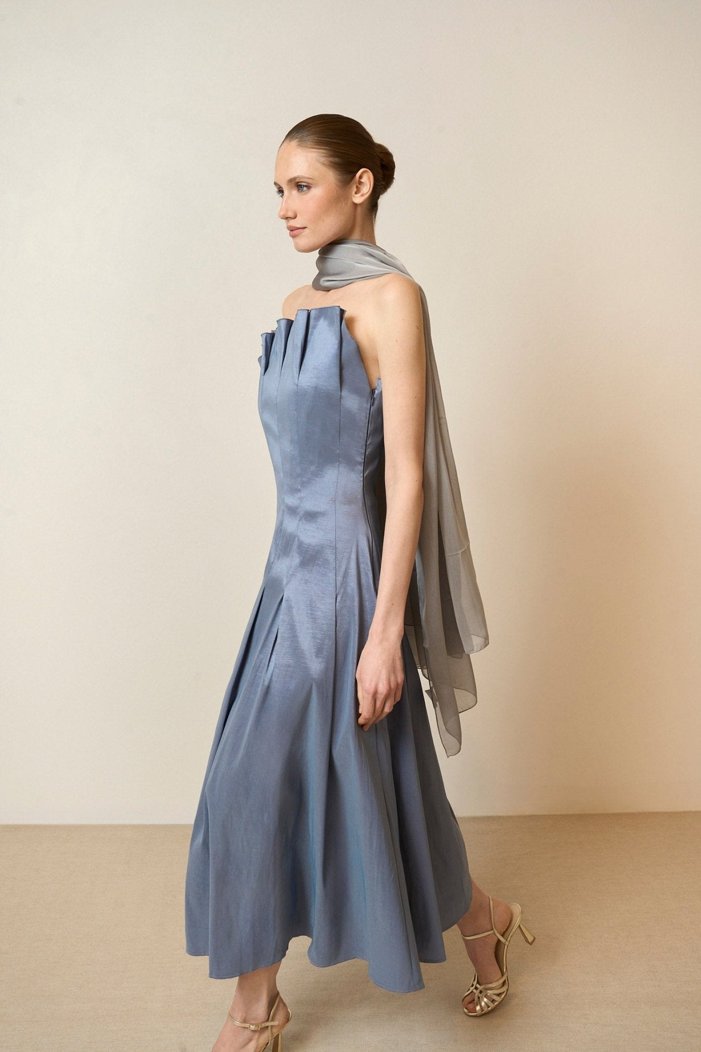 Vestido CORDELIA Azul Laguna - BIMANI