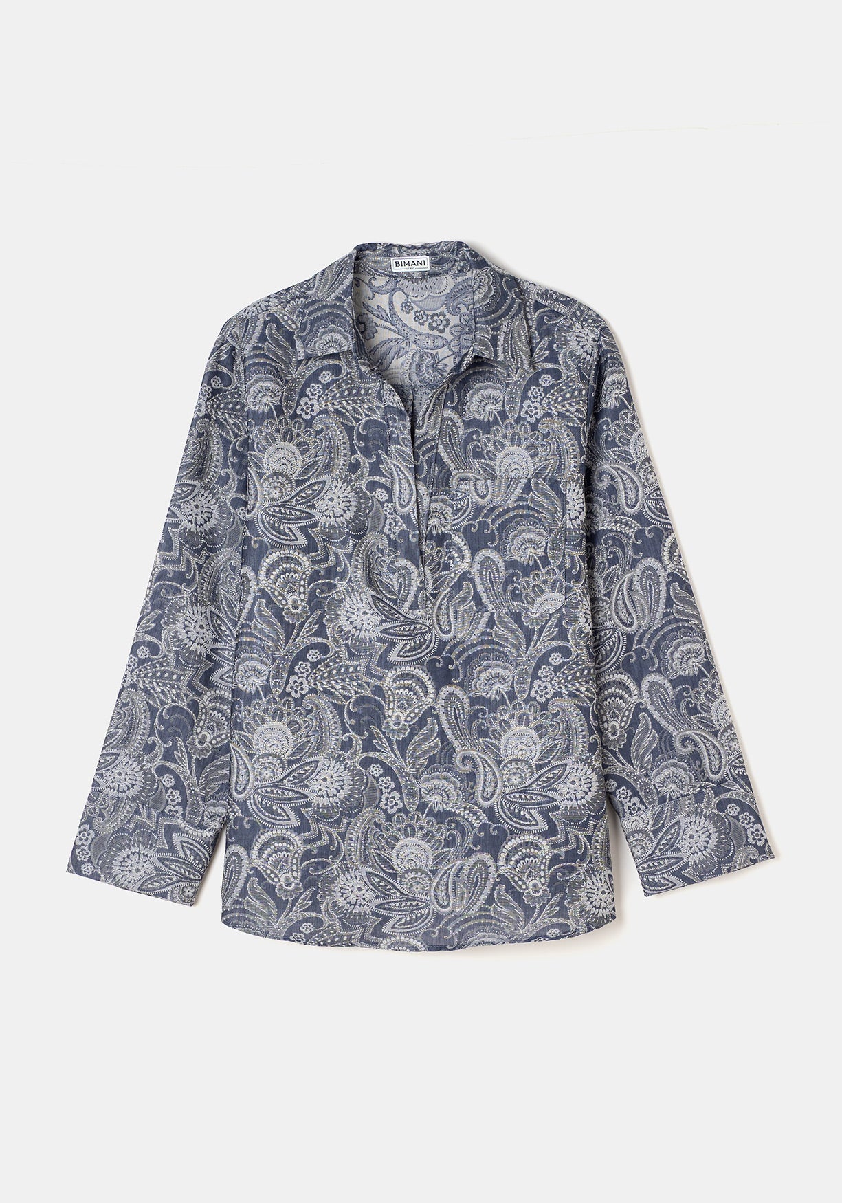 Camisa ADELE Estampado Azul - BIMANI