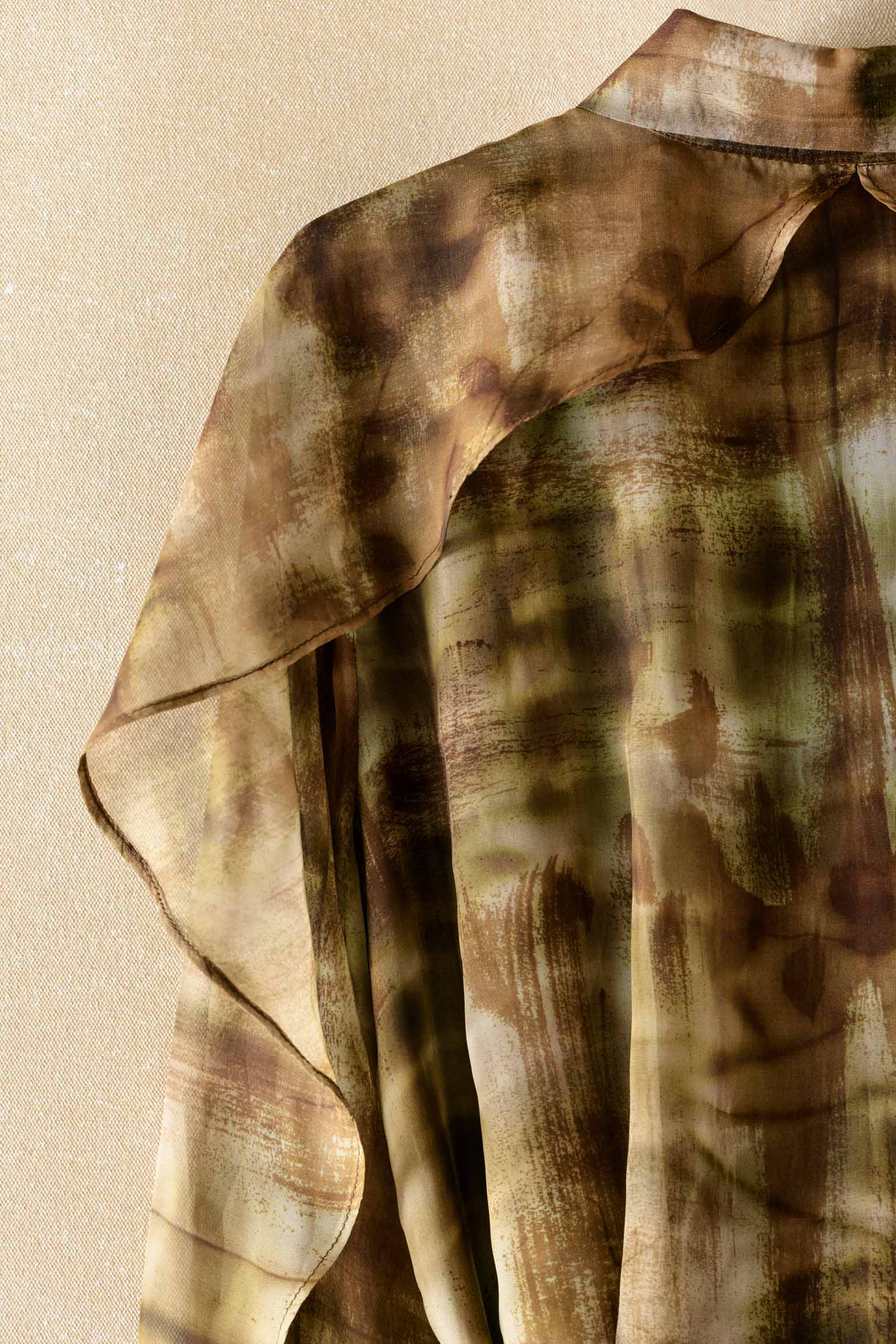 Vestido CAPUCINE Estampado Khaki - BIMANI