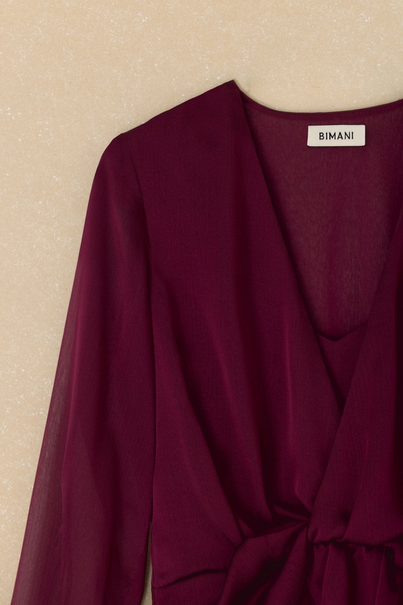 Blusa CLAIRE Burdeos Monastrell - BIMANI