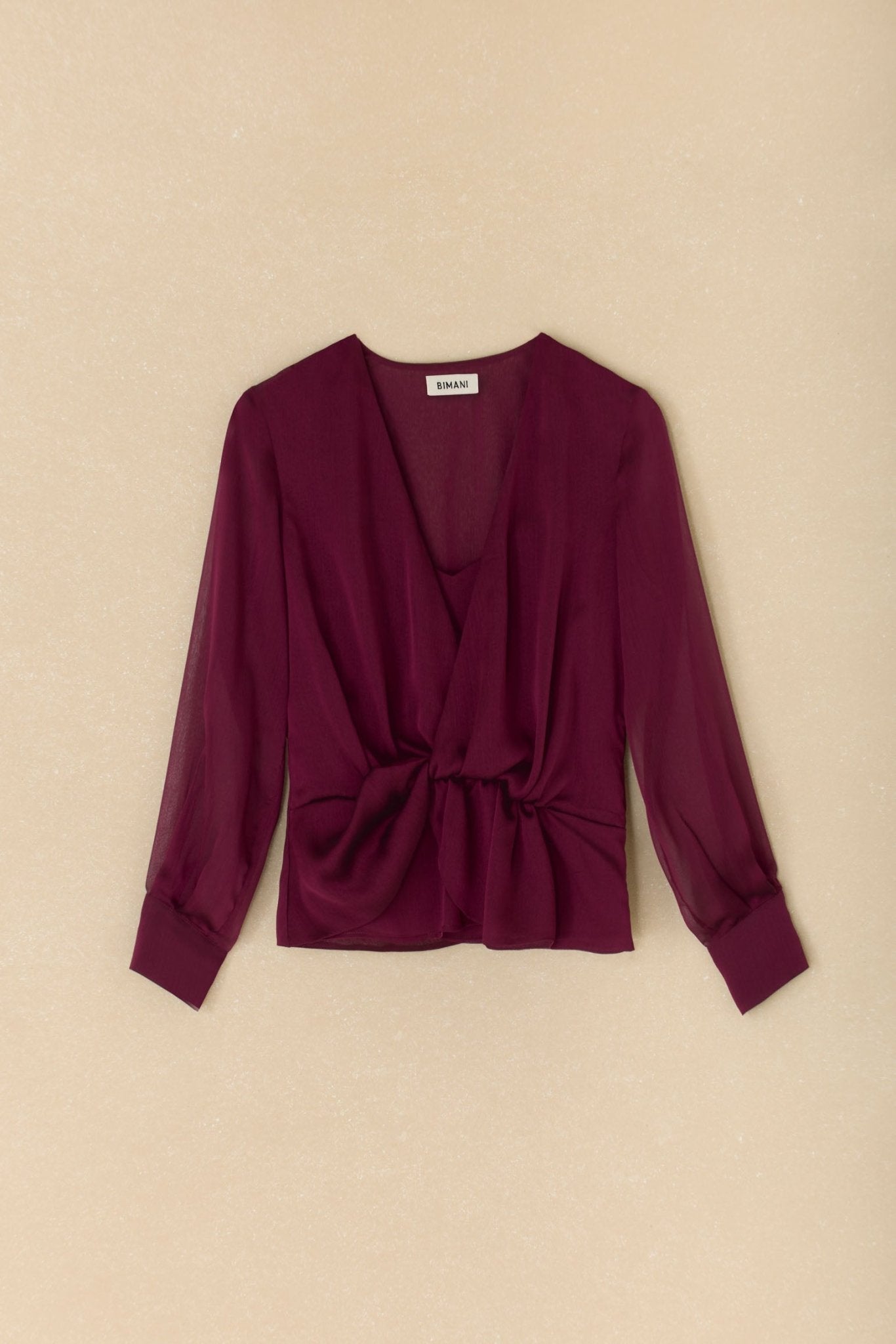 Blusa CLAIRE Burdeos Monastrell - BIMANI