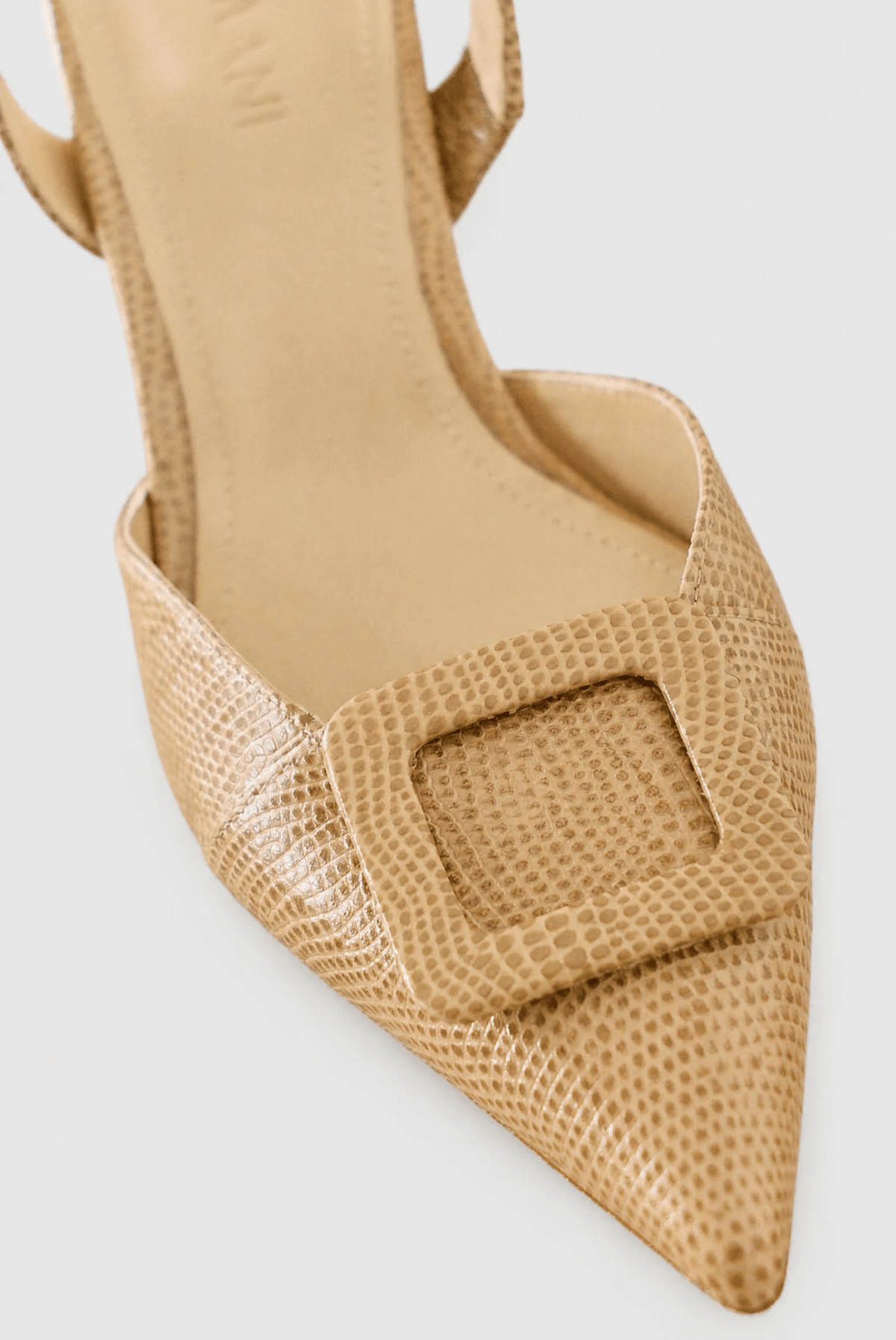Stiletto NURIA Petite Textura Beige - BIMANI
