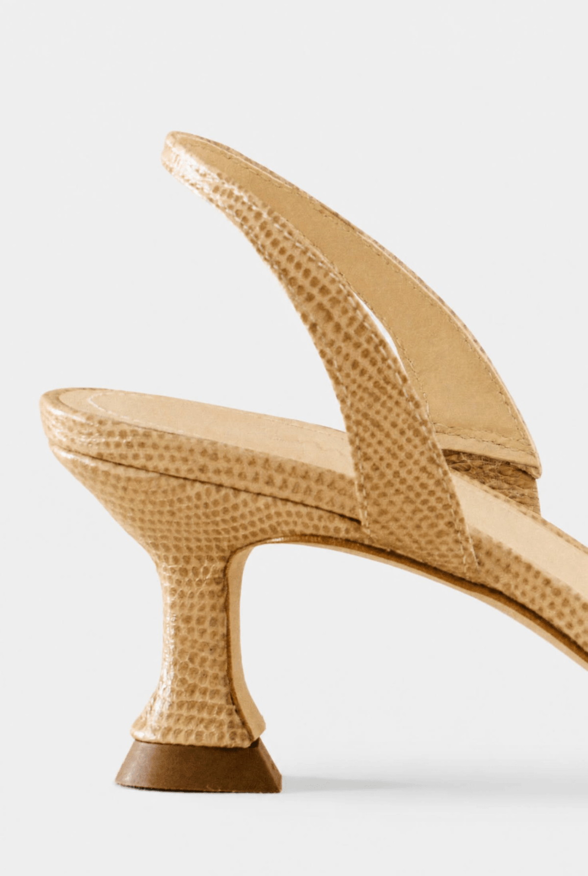 Stiletto NURIA Petite Textura Beige - BIMANI