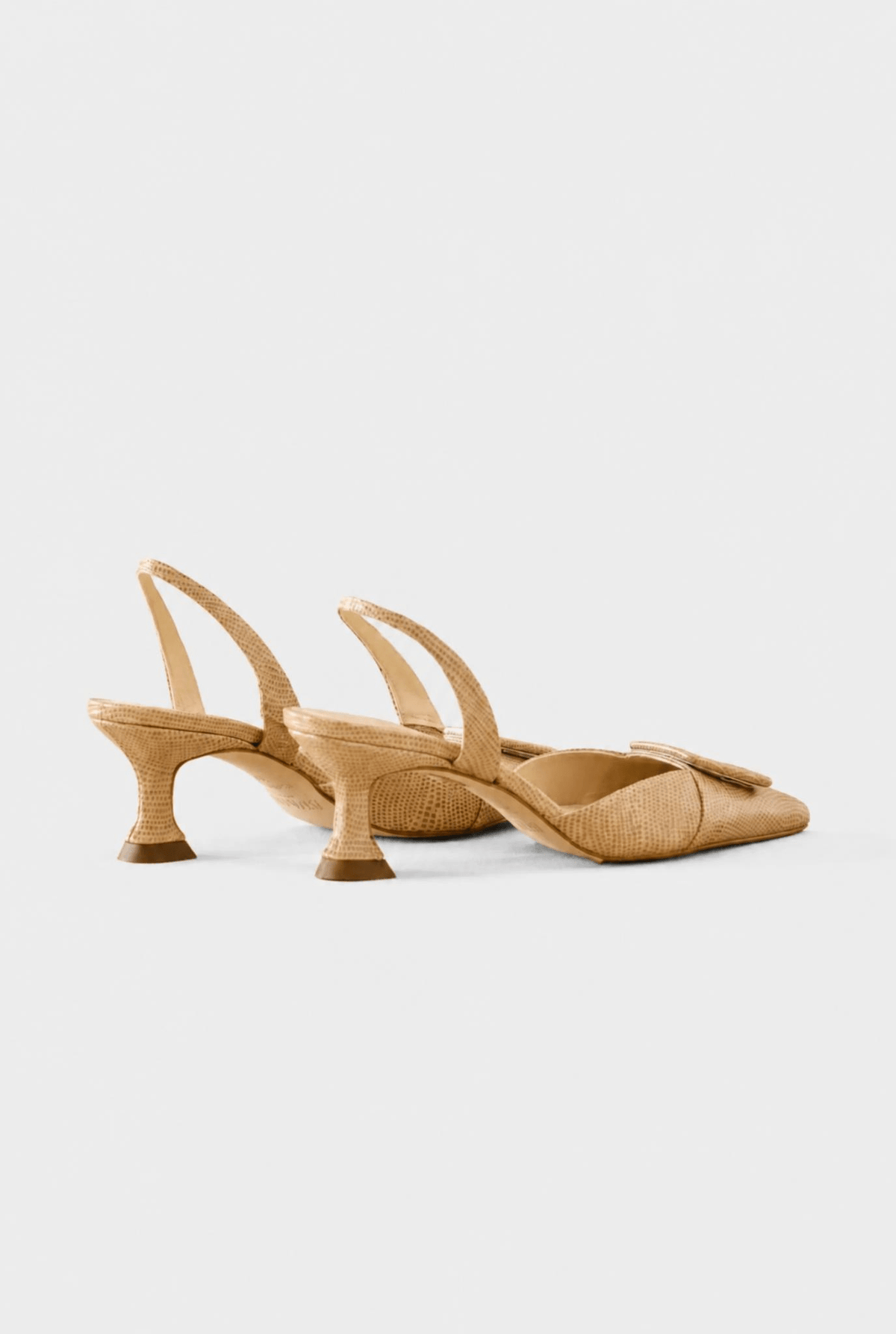 Stiletto NURIA Petite Textura Beige - BIMANI