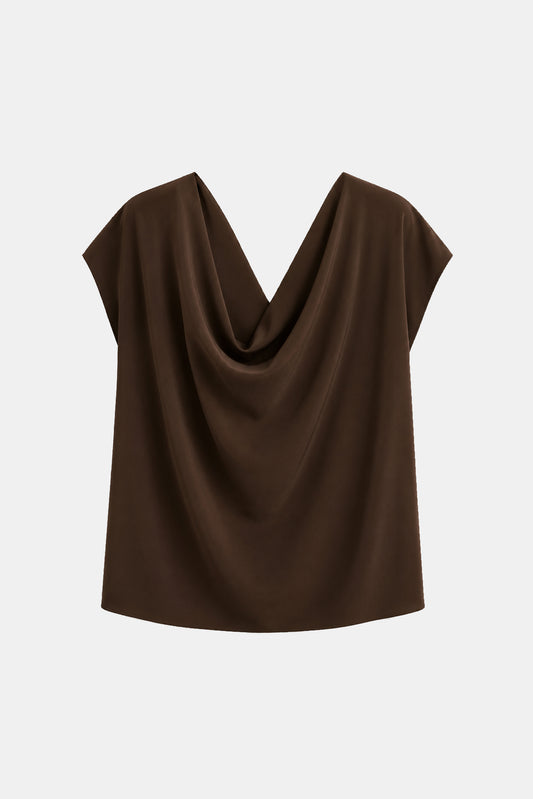 Blusa BAYAMO Marrón Cacao - BIMANI