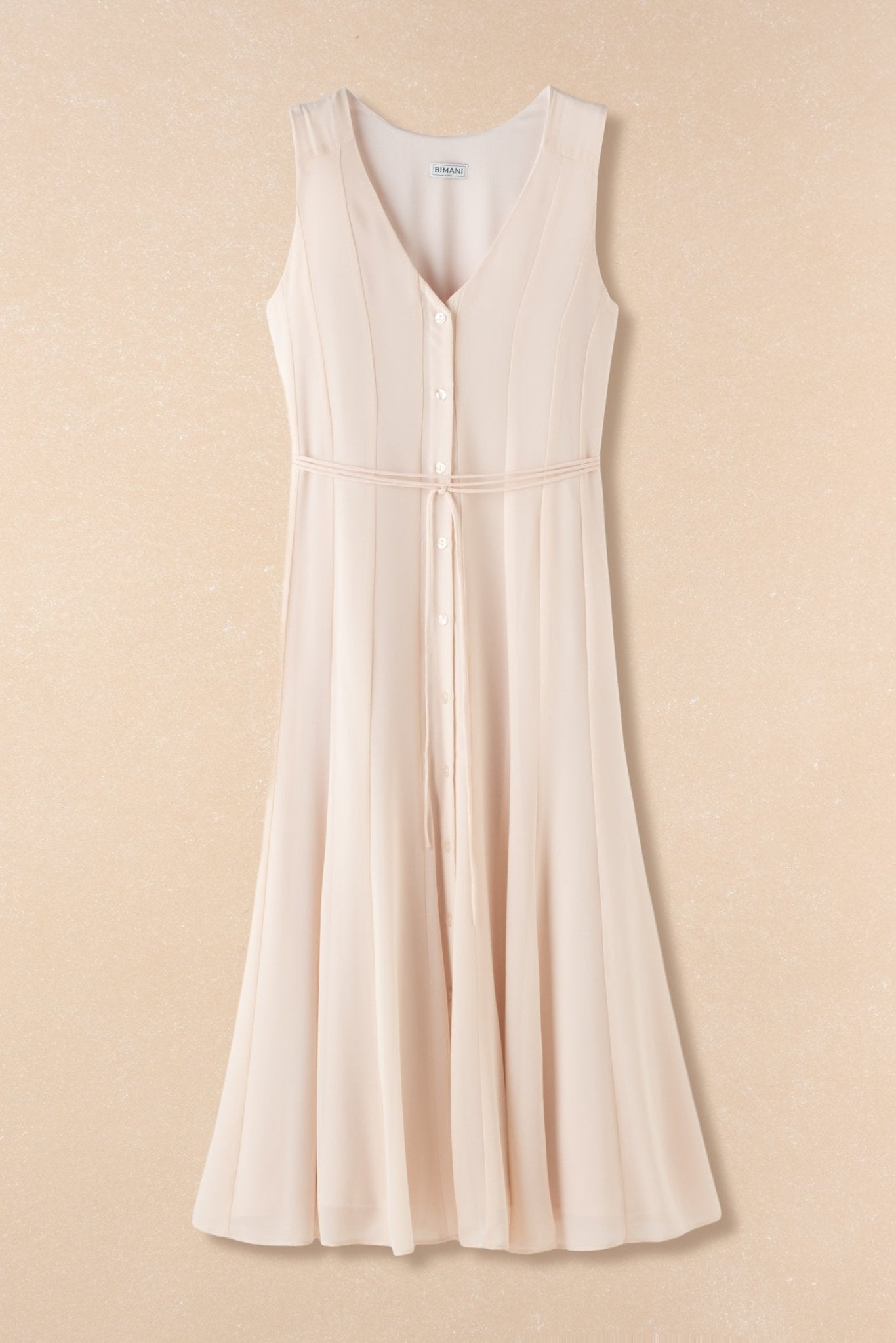 Vestido CORALIMA Beige Caliza - BIMANI