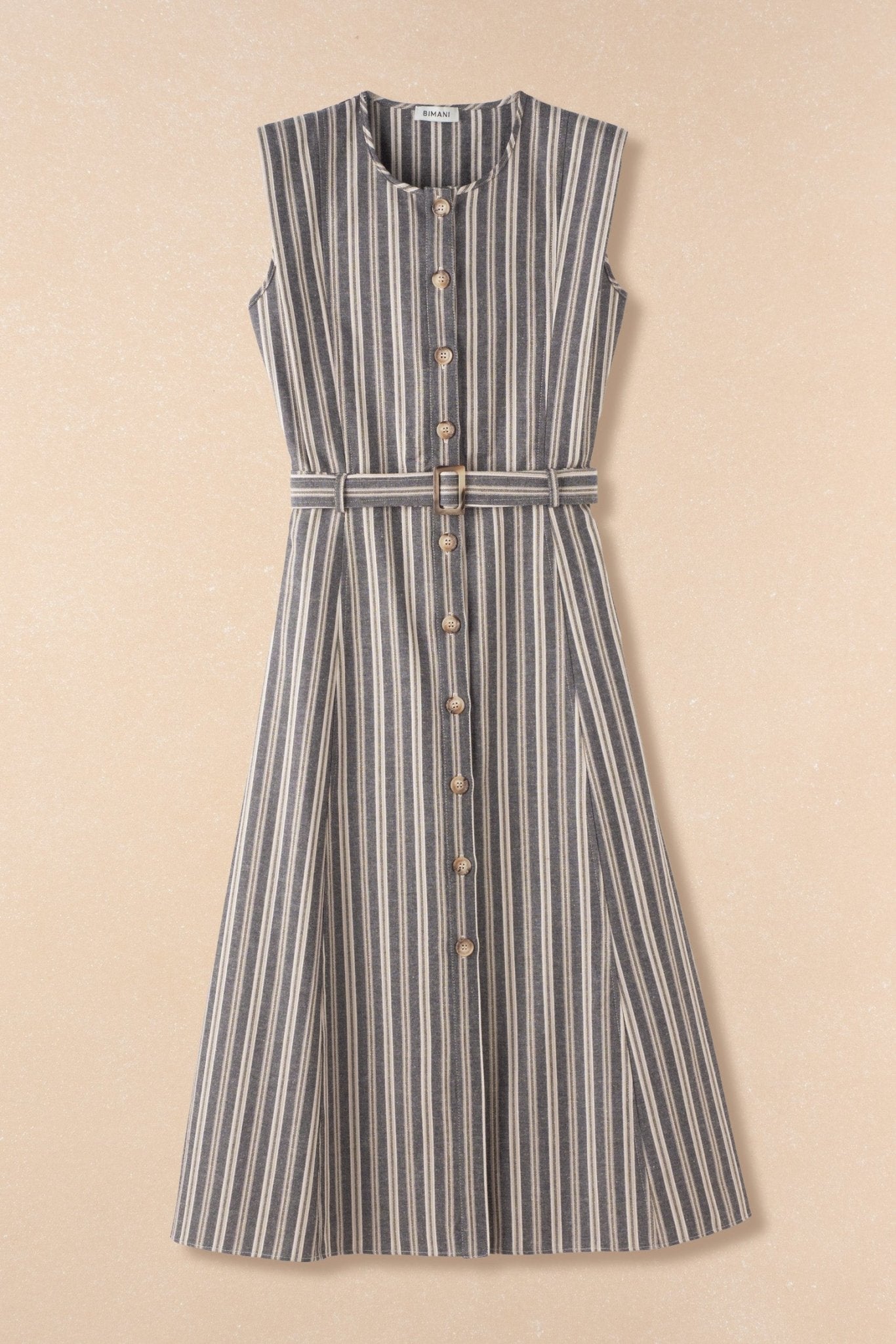 Vestido DINAN Rayas Azul - BIMANI