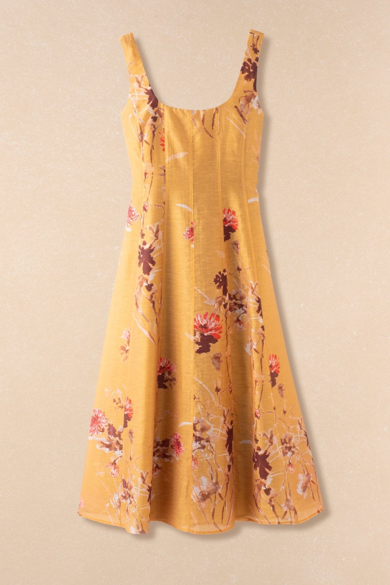 Vestido BLANCA Estampado Ámbar - BIMANI