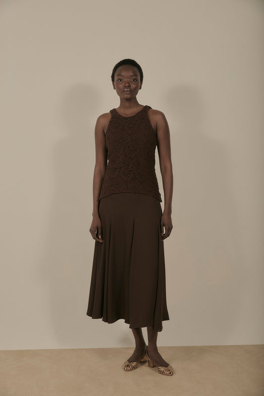 Vestido LATTE Marrón Cacao
