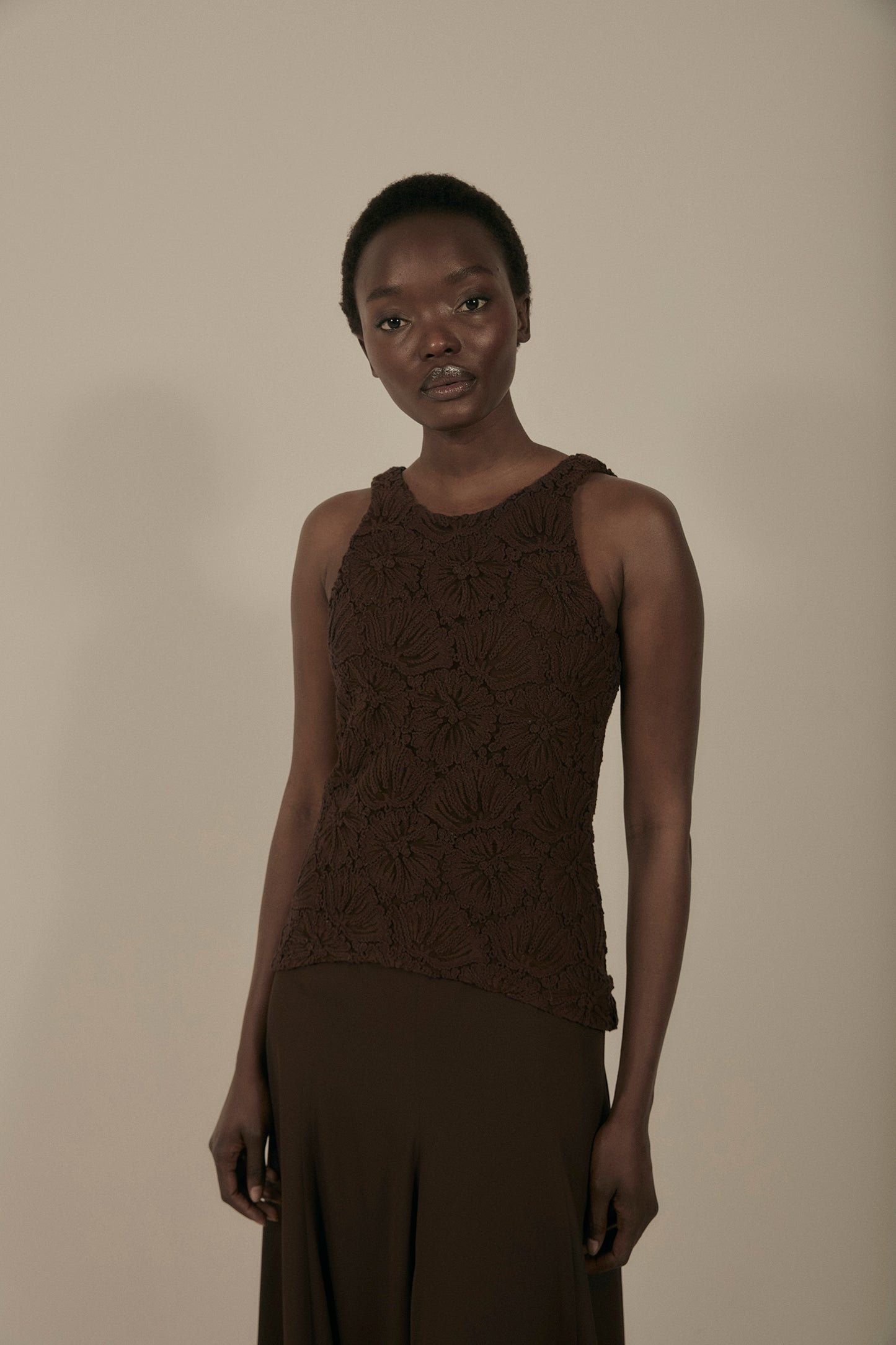 Vestido LATTE Marrón Cacao