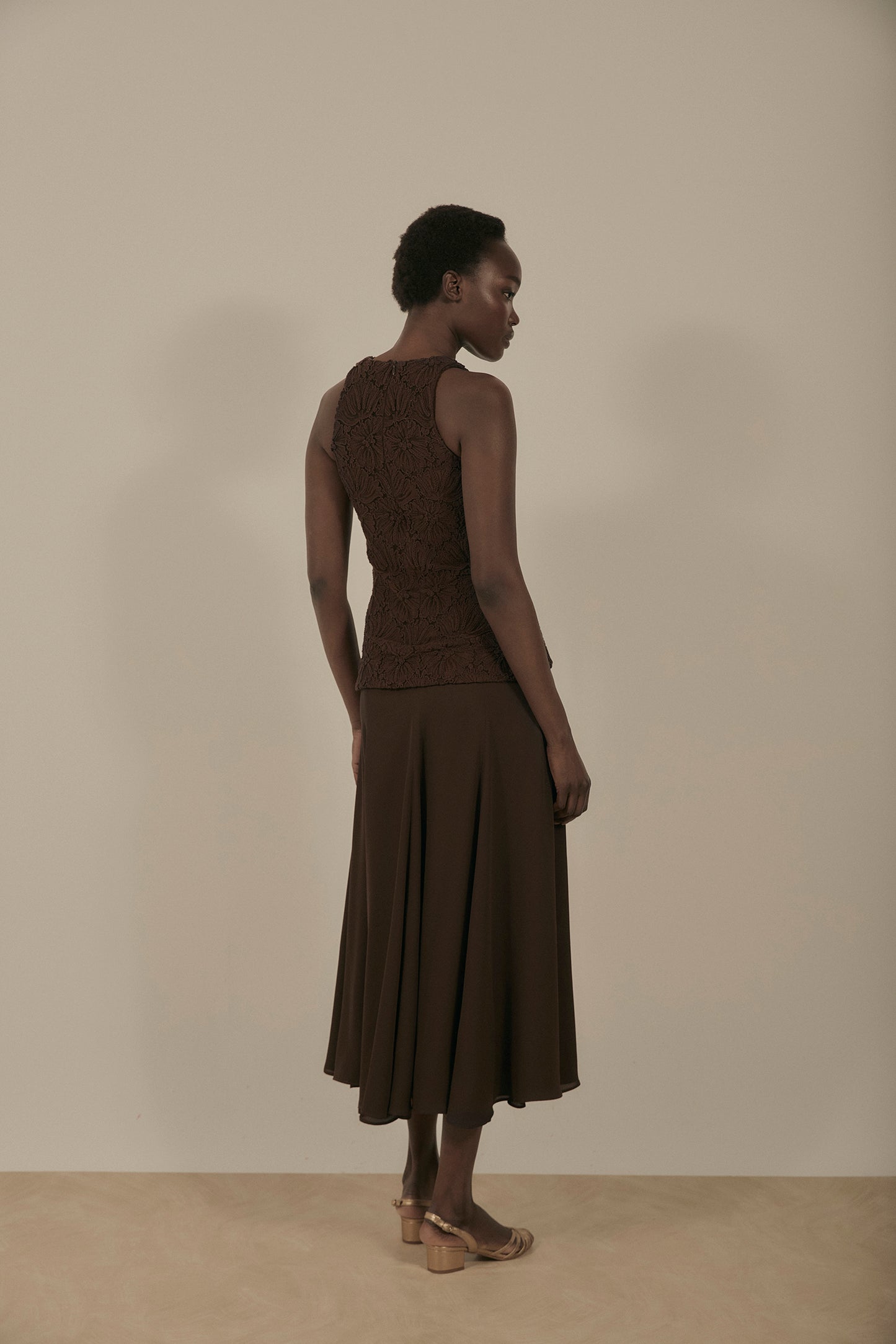 Vestido LATTE Marrón Cacao