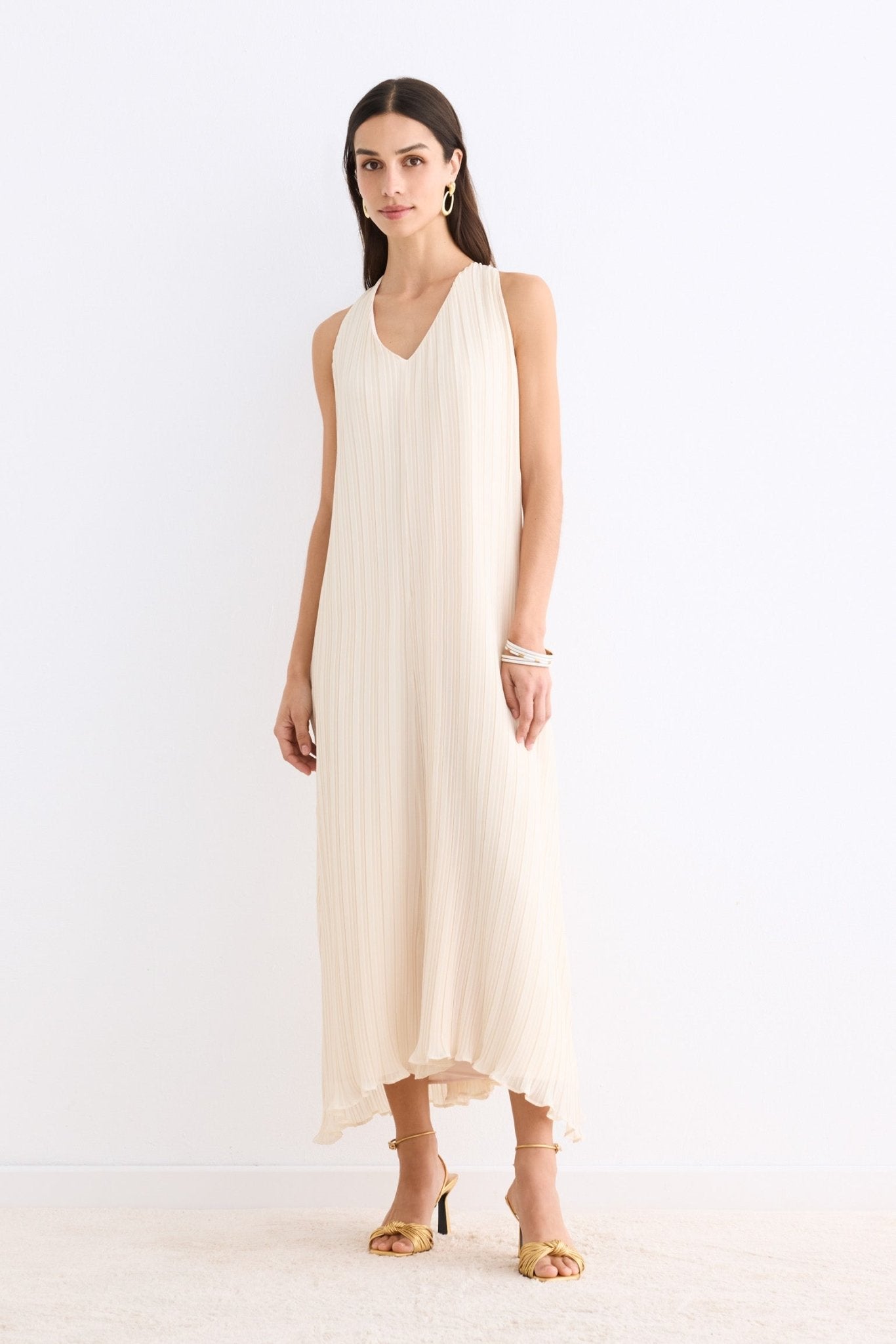 Vestido MENORCA Beige Caliza - BIMANI
