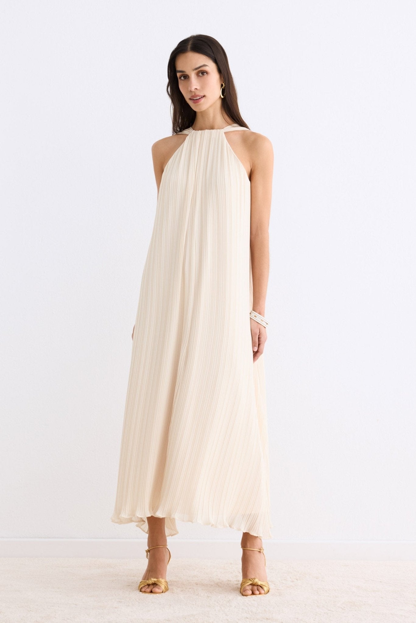 Vestido MENORCA Beige Caliza - BIMANI