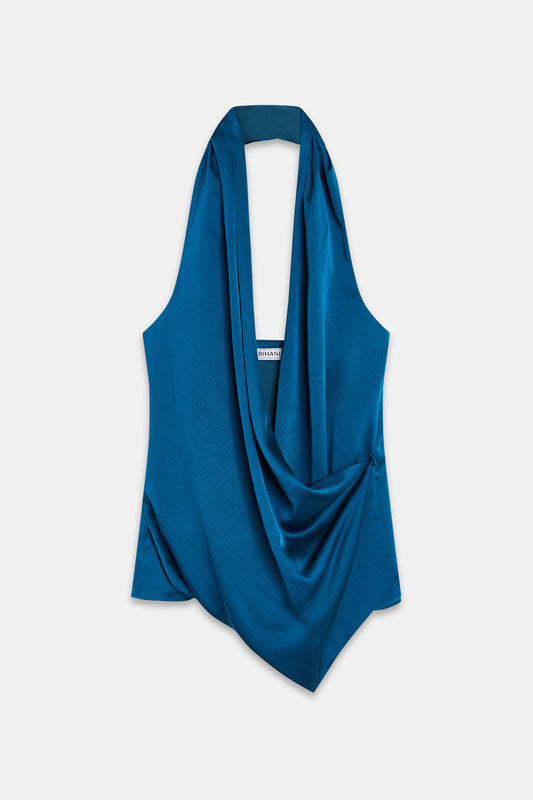 Top CLARISSA Azul Basalto