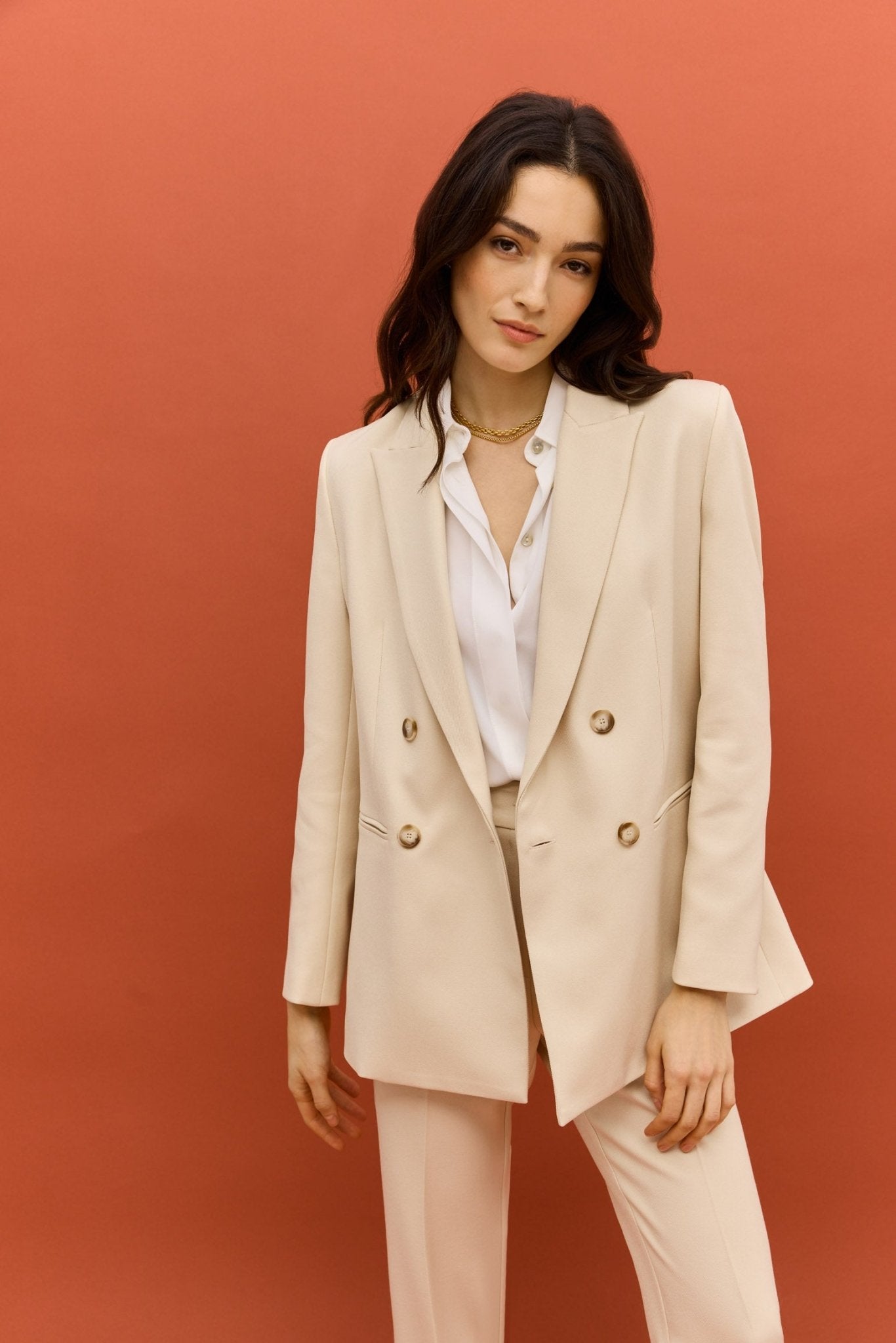 Blazer SAGANE Beige - BIMANI