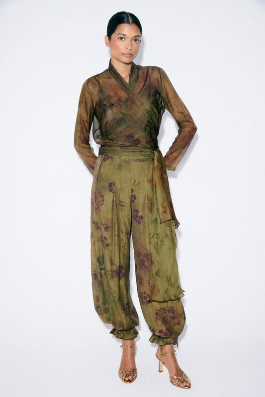 Blusa ADELA Estampado Oliva - BIMANI