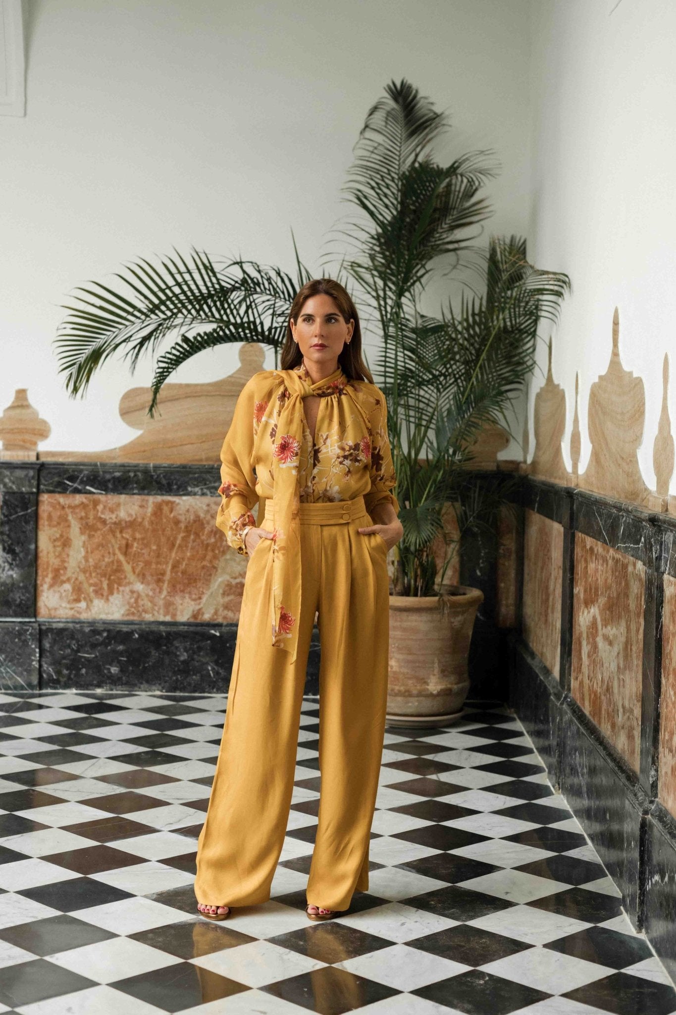 Blusa ÁFRICA Estampado Ámbar - BIMANI