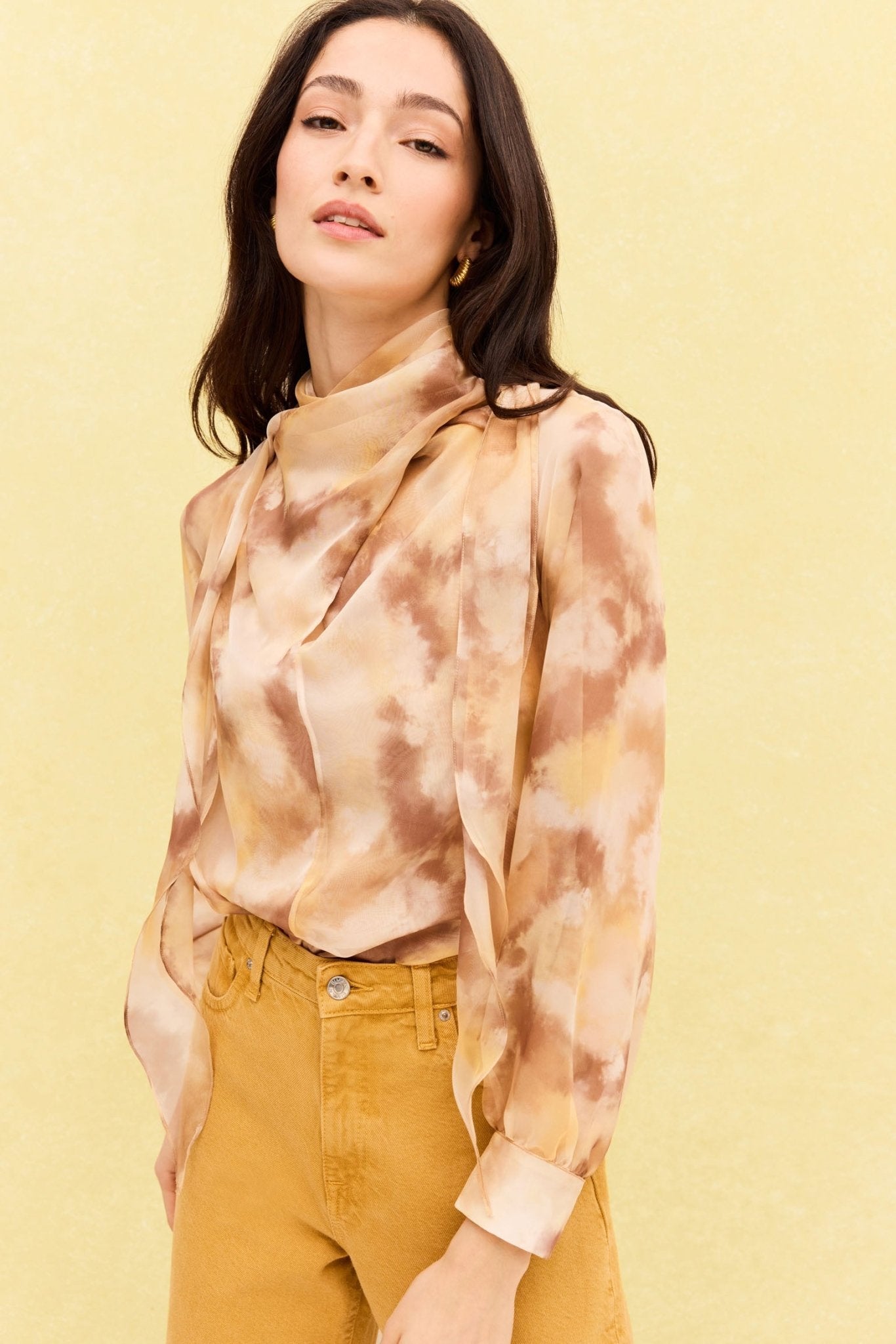 Blusa AMIEL Estampado Caliza - BIMANI