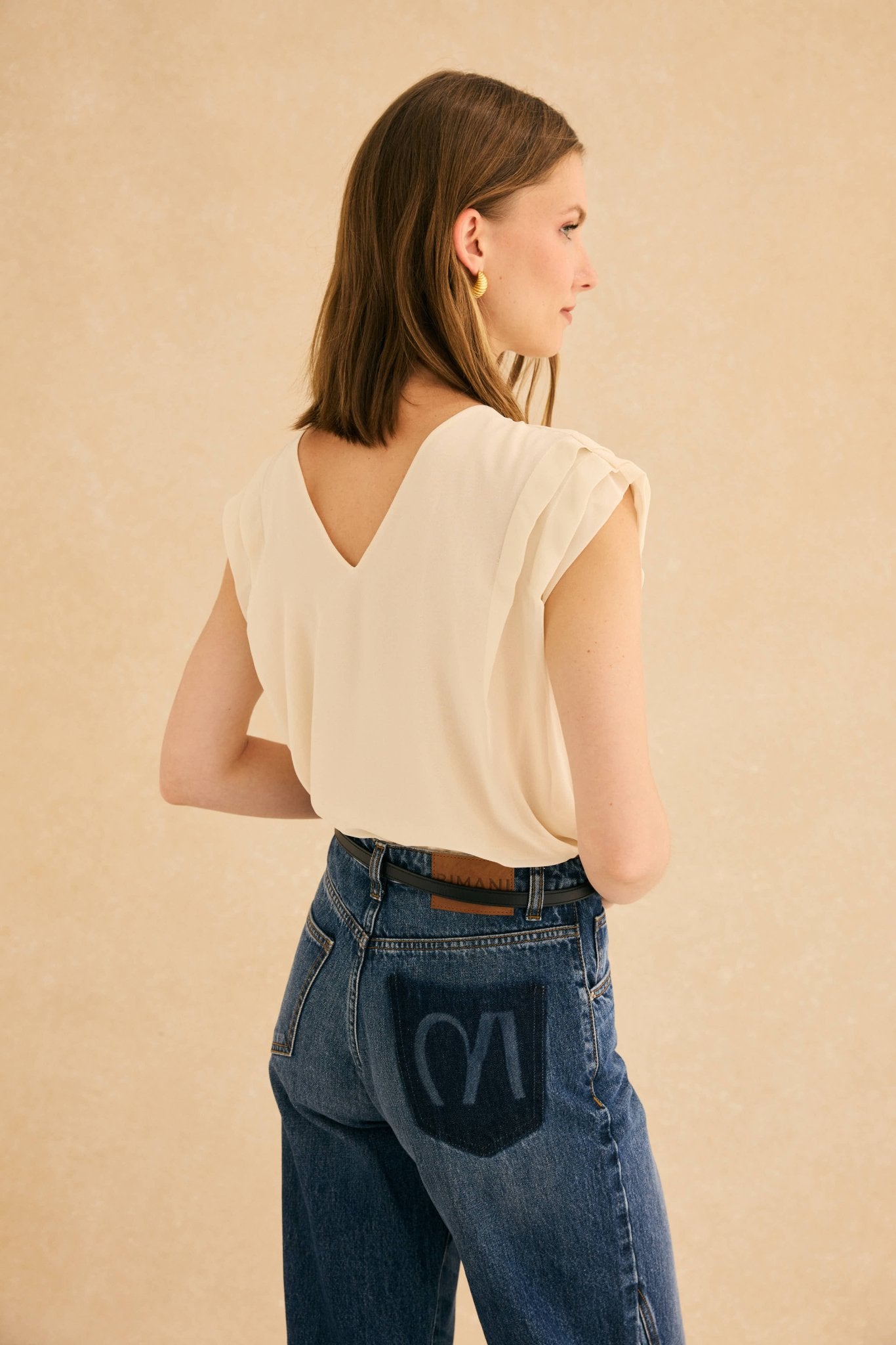 Blusa ANKARA Beige Caliza - BIMANI