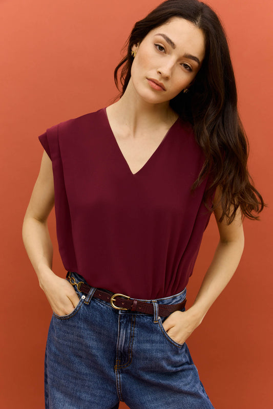 Blusa ANKARA Burdeos Monastrell - BIMANI