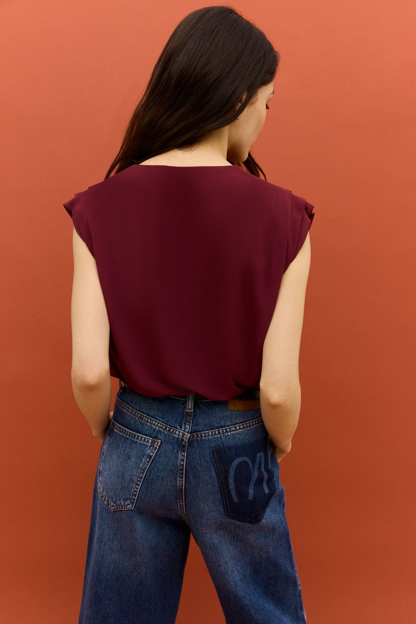 Blusa ANKARA Burdeos Monastrell - BIMANI