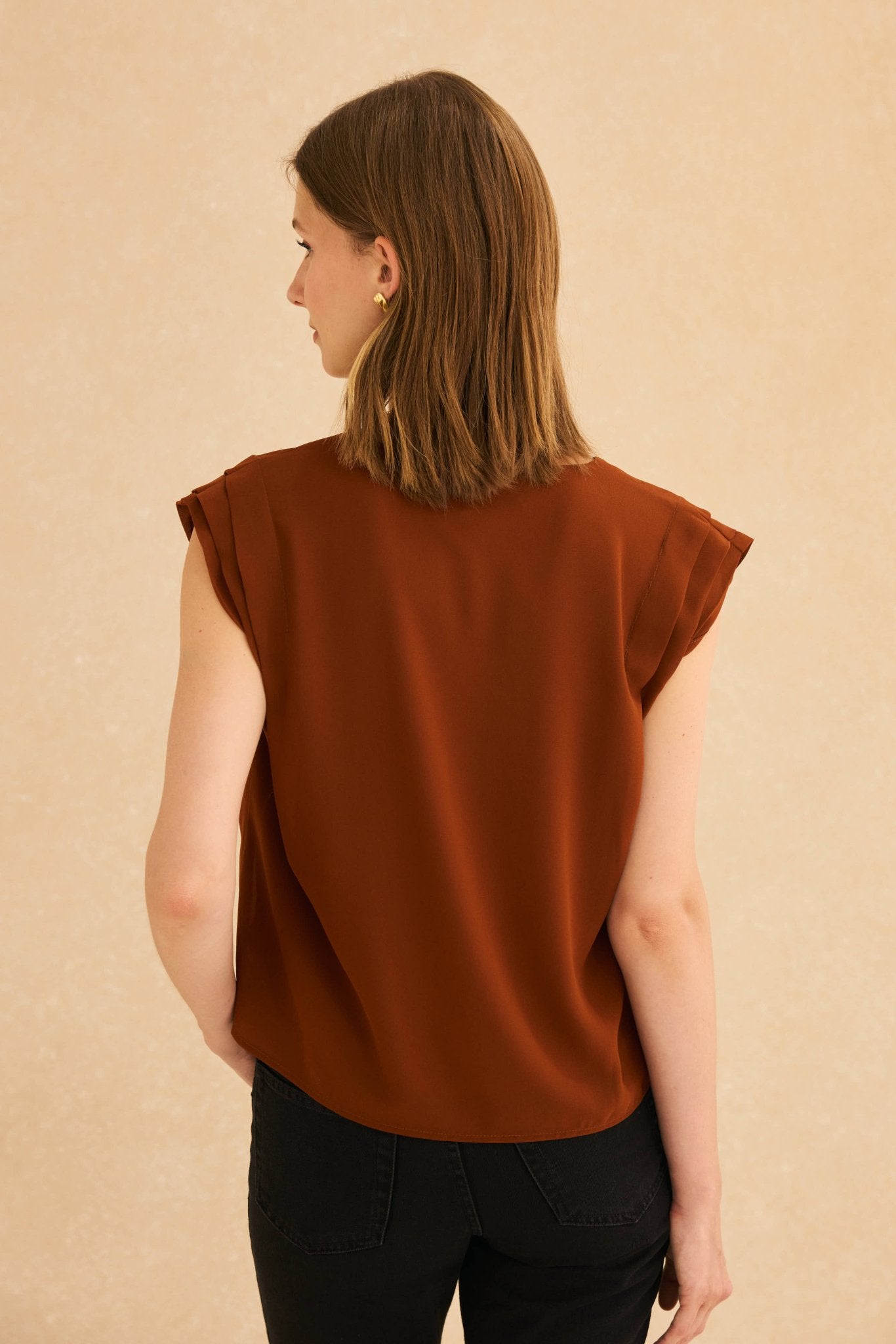 Blusa ANKARA Ocre Godello - BIMANI