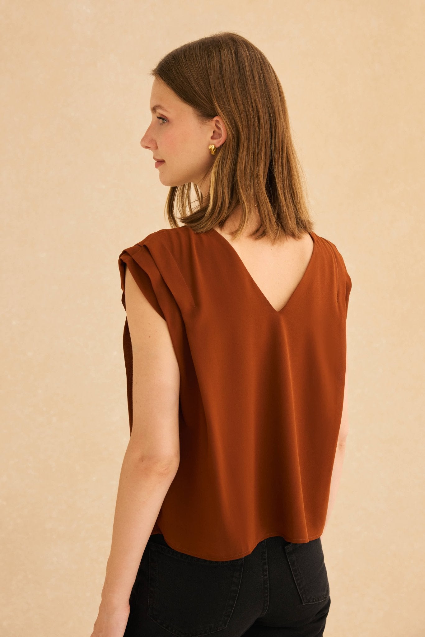 Blusa ANKARA Ocre Godello - BIMANI