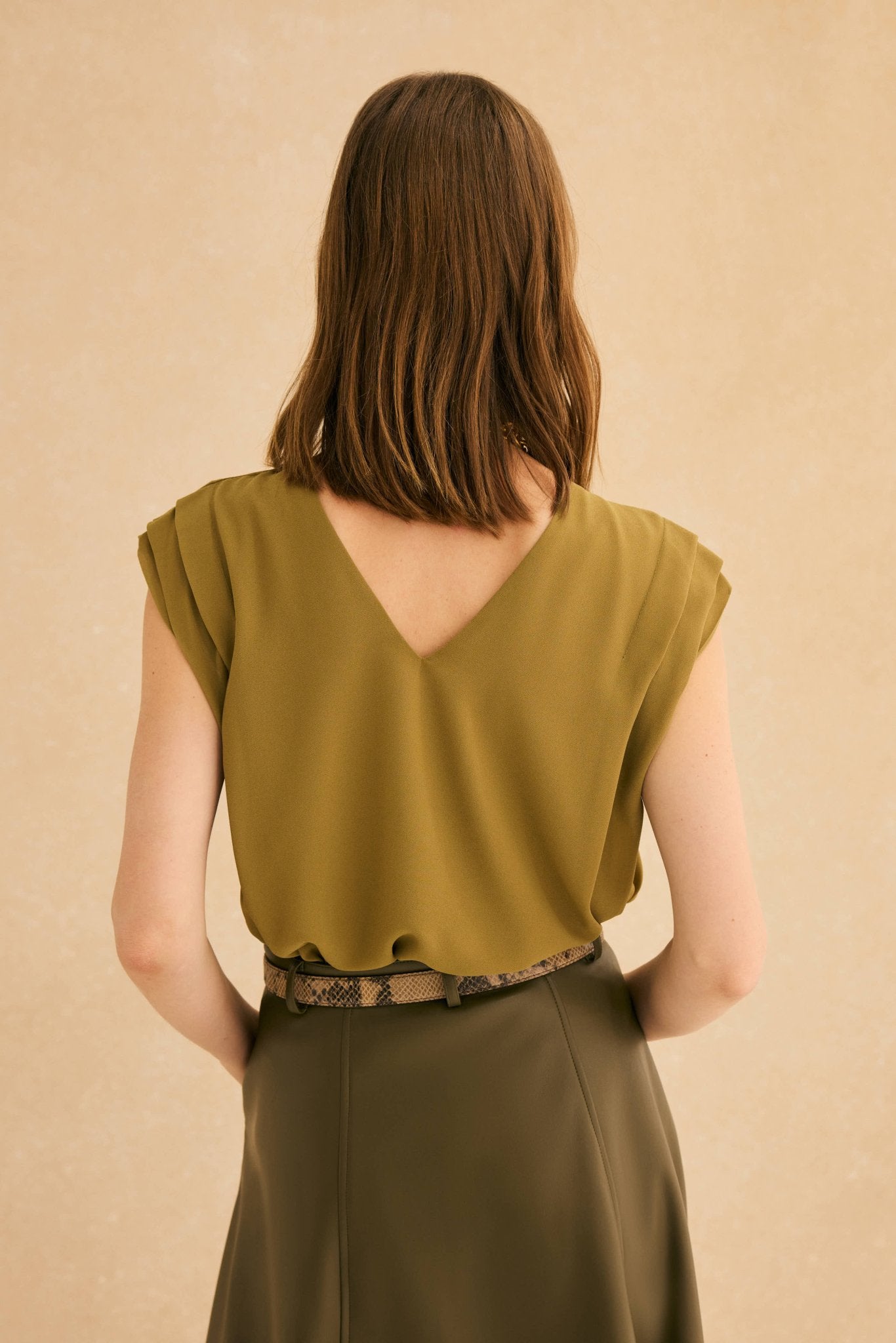 Blusa ANKARA Verde Hojiblanca - BIMANI