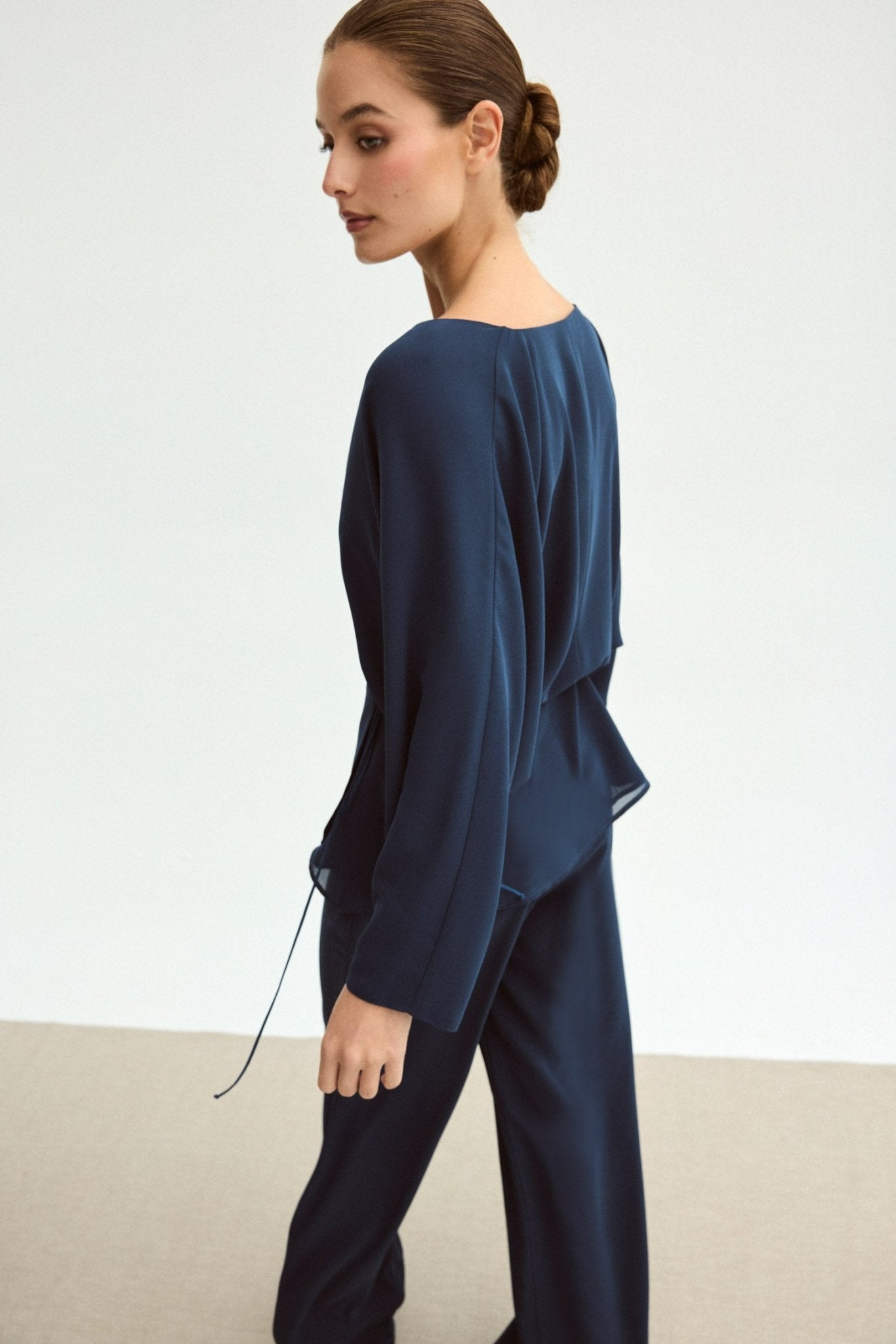 Blusa ARIELLE Azul Cantábrico - BIMANI