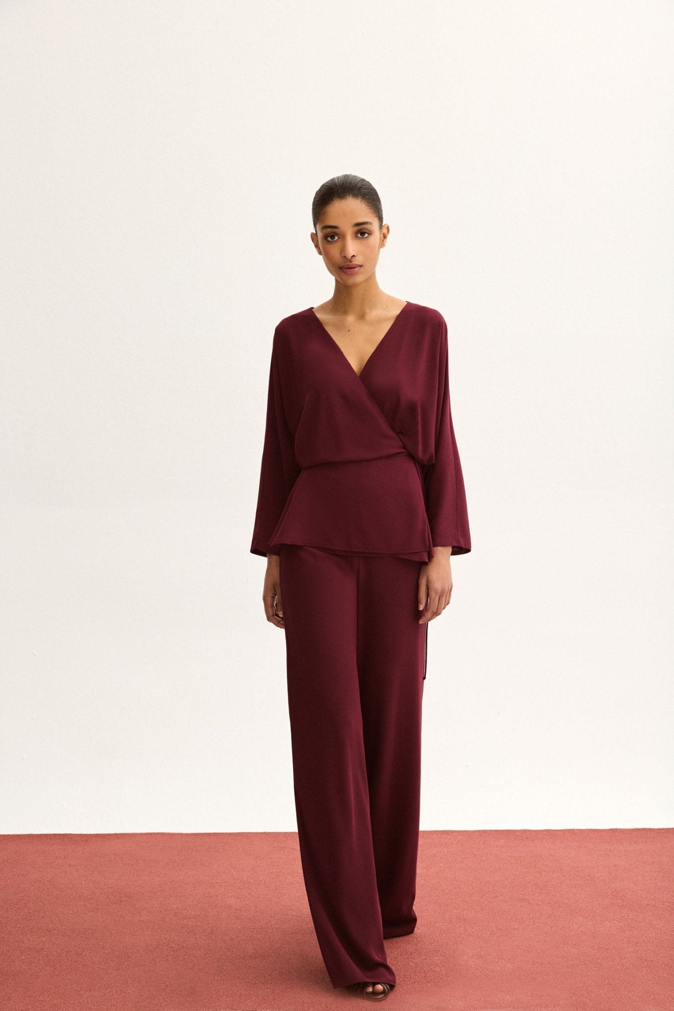 Blusa ARIELLE Burdeos Monastrell - BIMANI