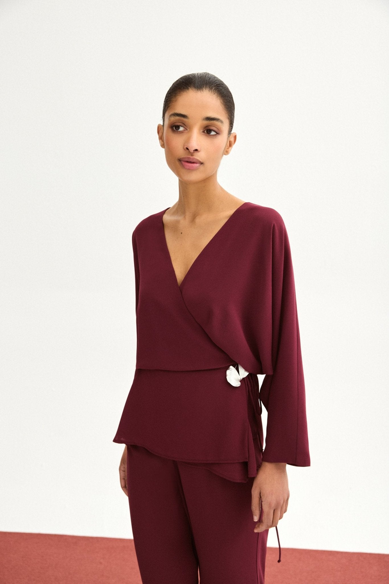 Blusa ARIELLE Burdeos Monastrell - BIMANI