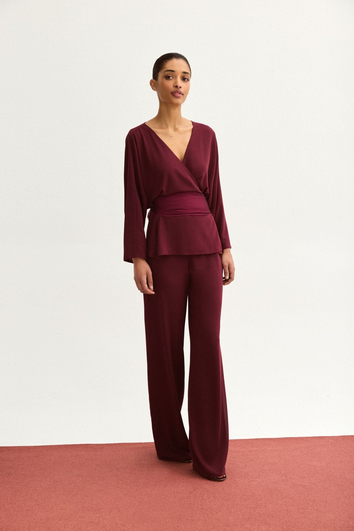 Blusa ARIELLE Burdeos Monastrell - BIMANI