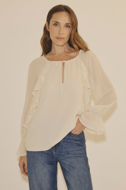 Blusa ARUNA Beige Caliza