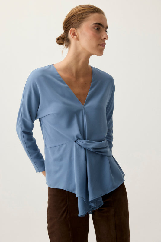 Blusa AVEN Azul Niebla