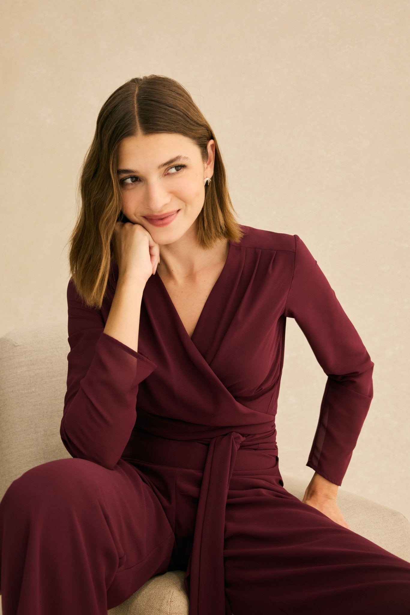 Blusa BAILE Burdeos Monastrell - BIMANI